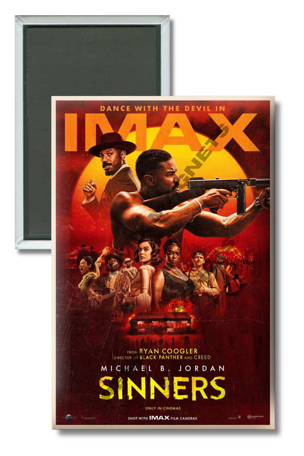 Sinners (2025) Movie Poster 2″ x 3″ Refrigerator Magnet