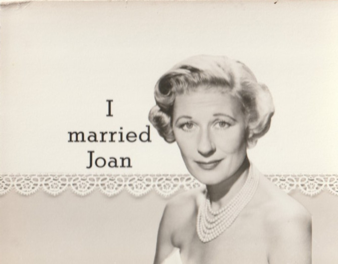 Original NBC Telop Bump Card Photo 1950’s I Married Joan Davis # 3 DBW
