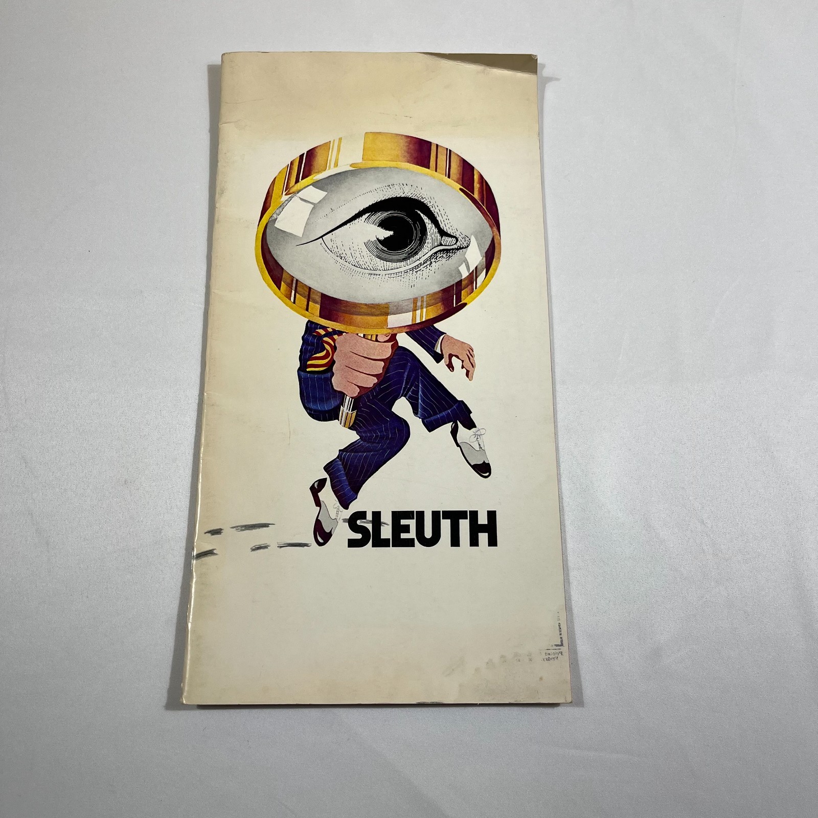 Vintage Sleuth Playbill 1971 Tony Award Winner Patrick Macnee Anthony Shaffer