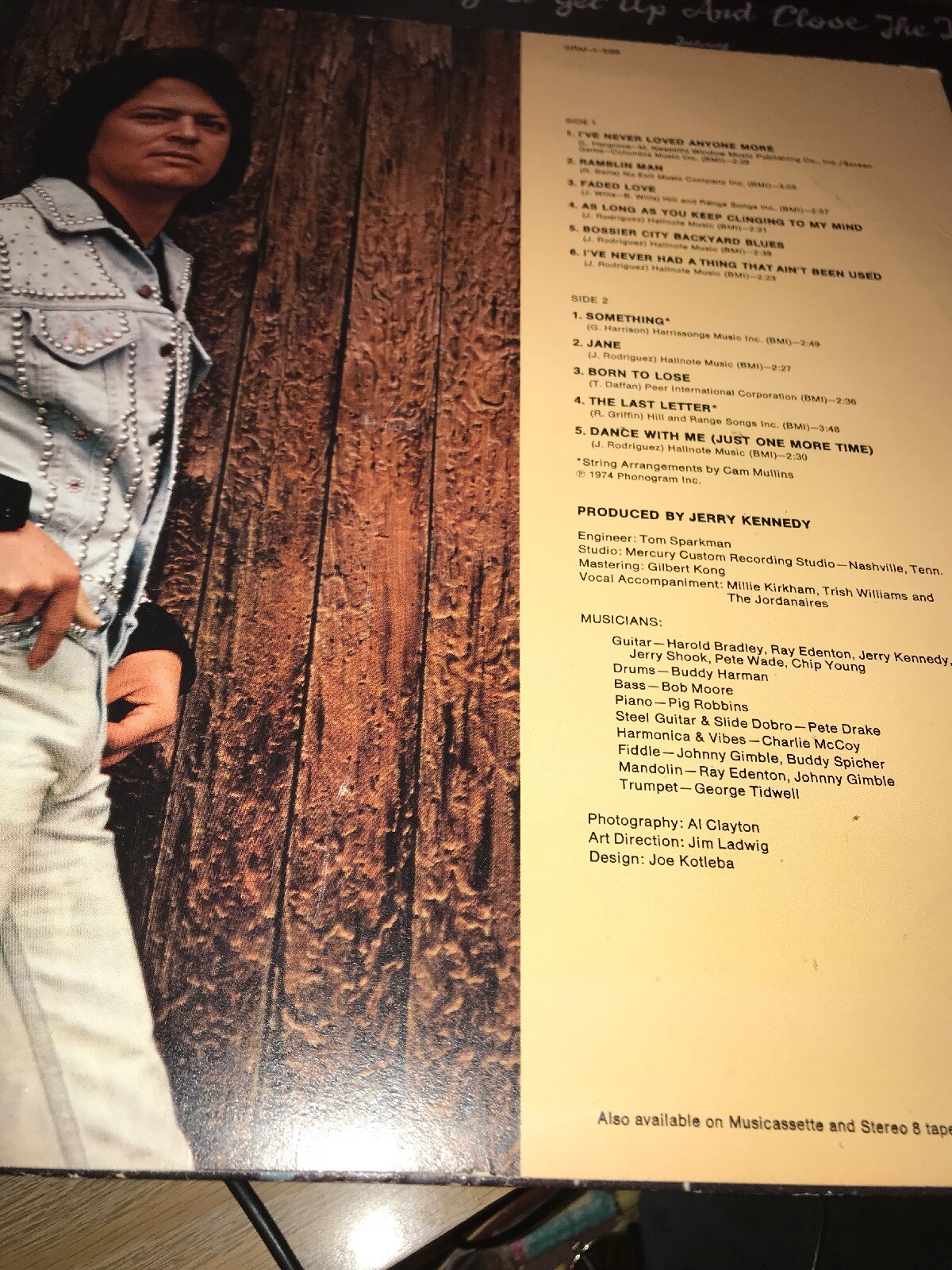 JOHNNY RODRIGUEZ: MY THIRD ALBUM 11 SELECTNS MERCURY RECORDS STEREO 33LP 1974