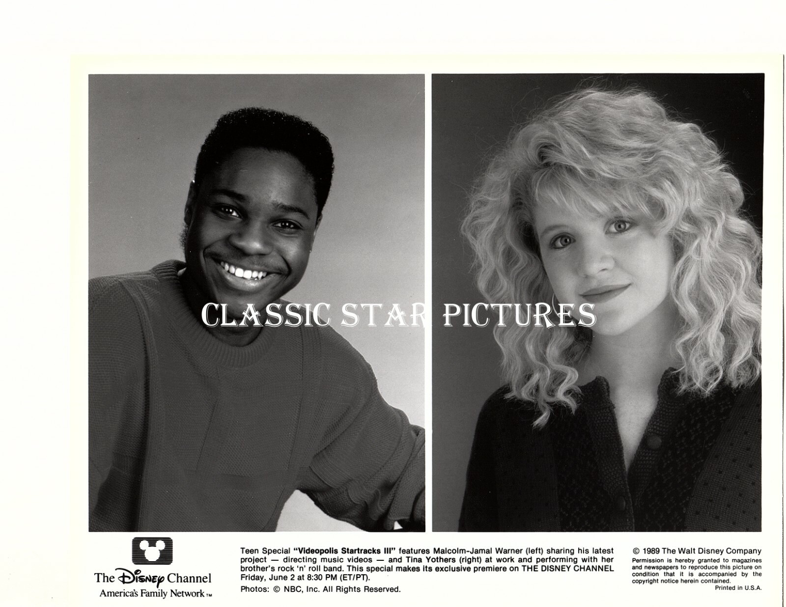 BB573 Malcolm-Jamal Warner Tina Yothers Videopolis Startracks III 1989 photo