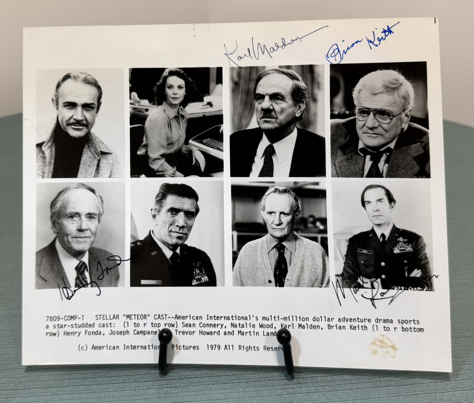 1979 Meteor Signed Cast Photo RARE