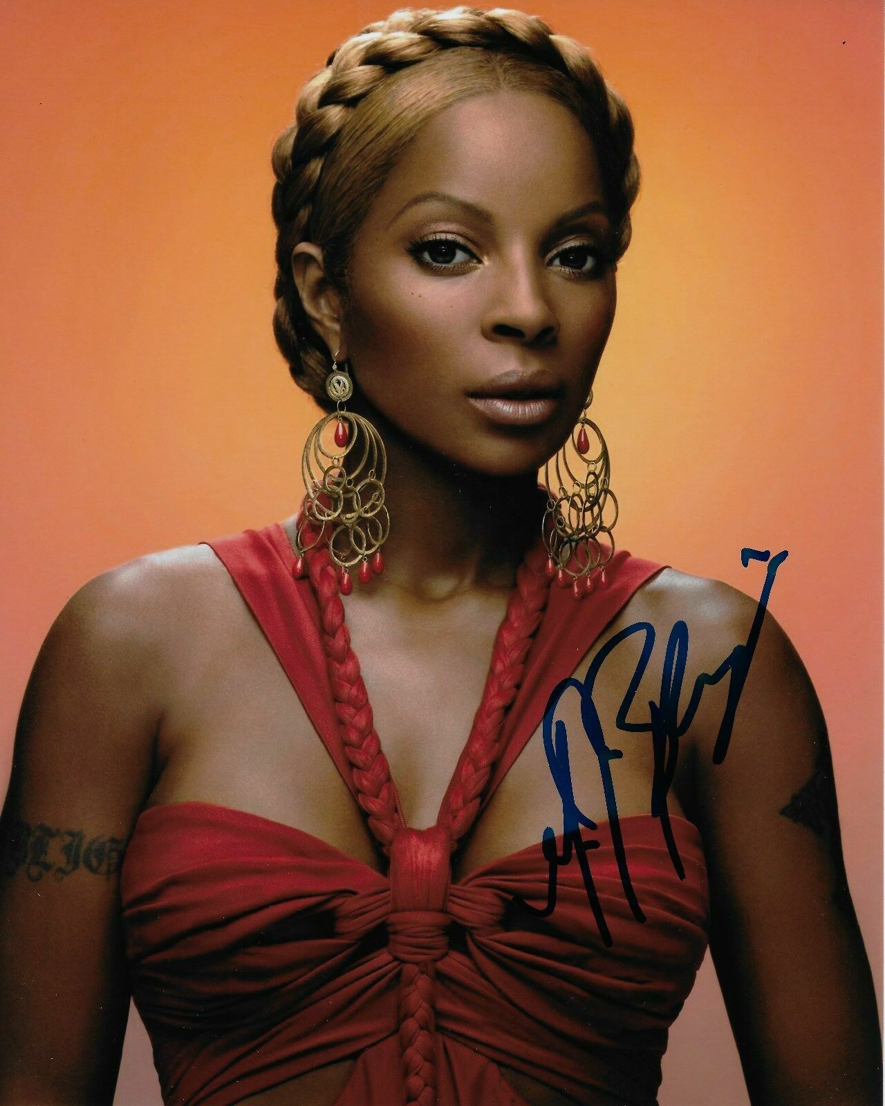 Be Without You Mary J Blige Signed Photo 8×10 COA Proof Photo