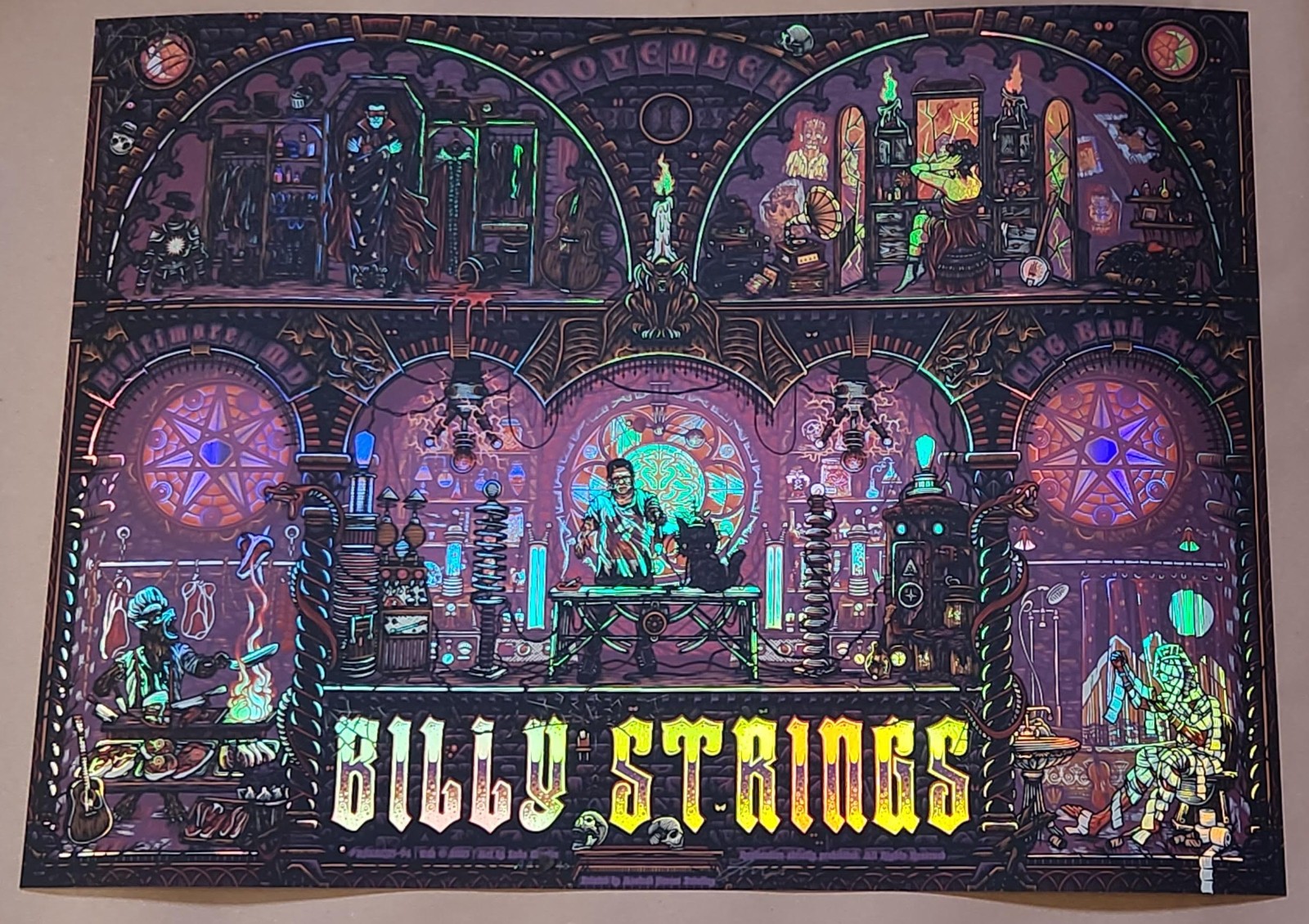 Billy Strings FOIL Baltimore Poster Night 2 Halloween Luke Martin AE S & N/40