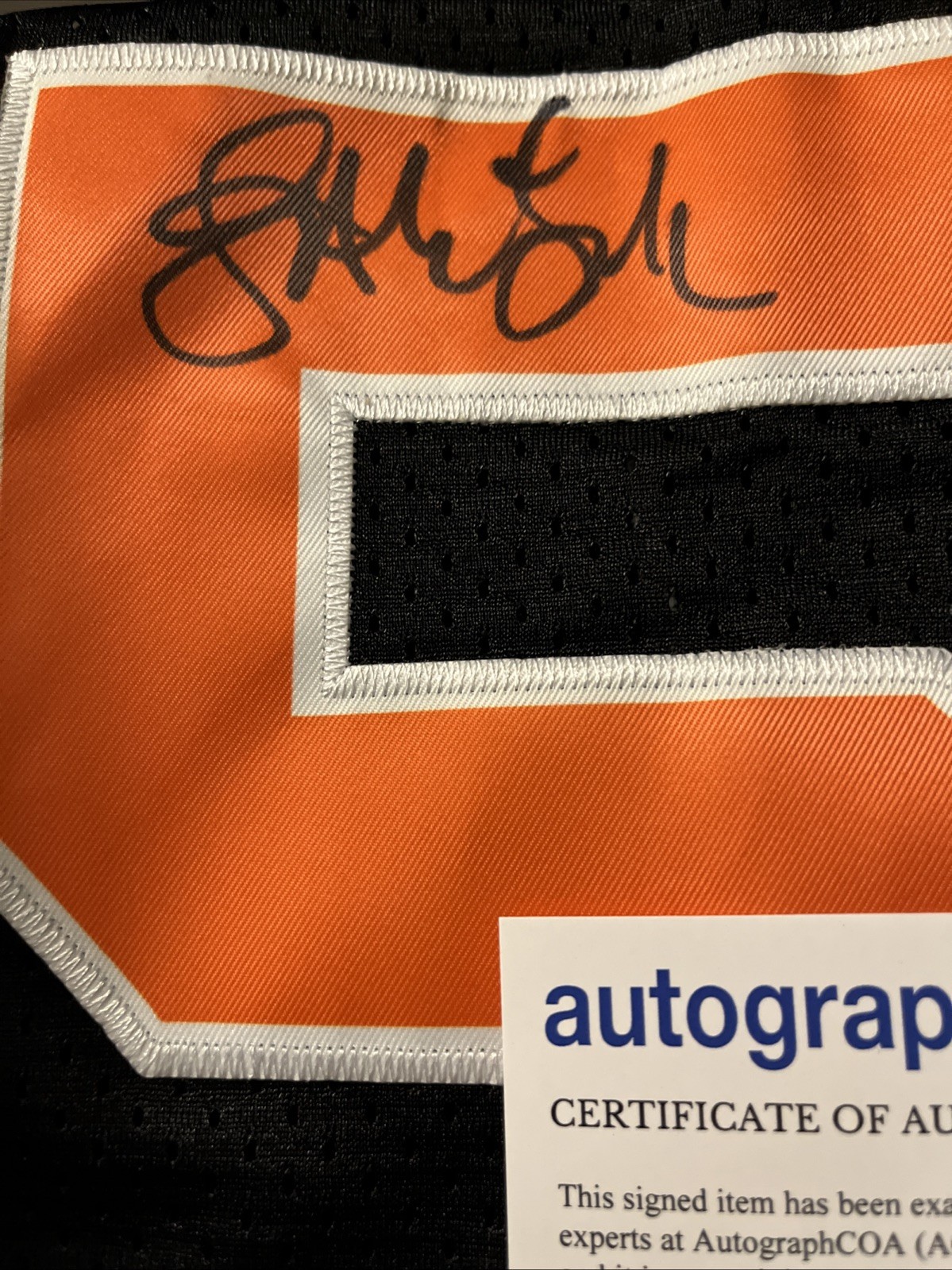 JONATHAN LOUGHRAN SIGNED THE WATERBOY MUD DOGS JERSEY ROBIDEAUX SANDLER ACOA L