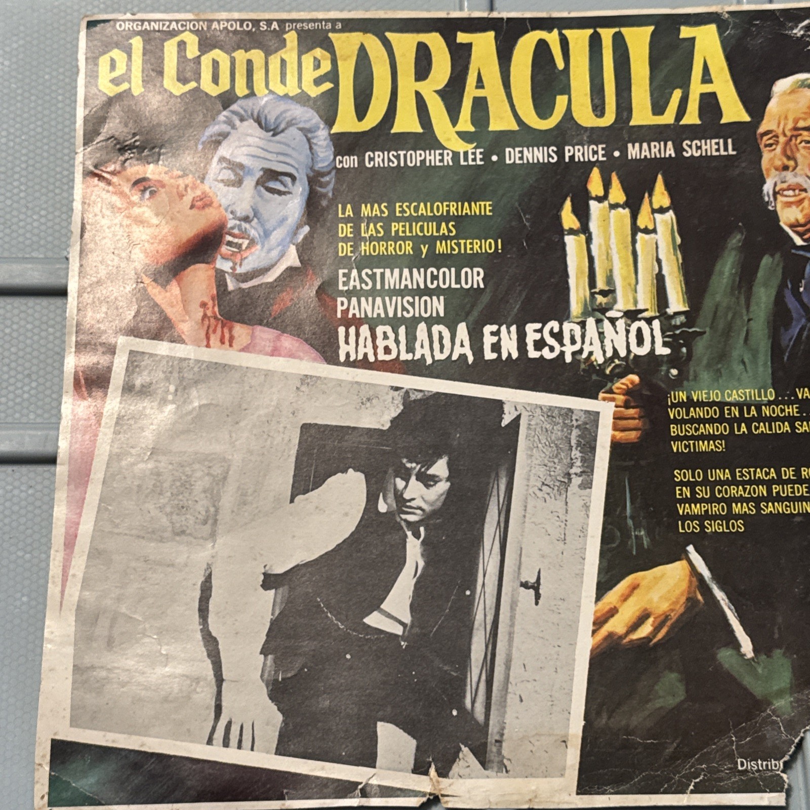 EL CONDE COUNT DRACULA 16×13″ Mexican Lobby Card Maria Schell
