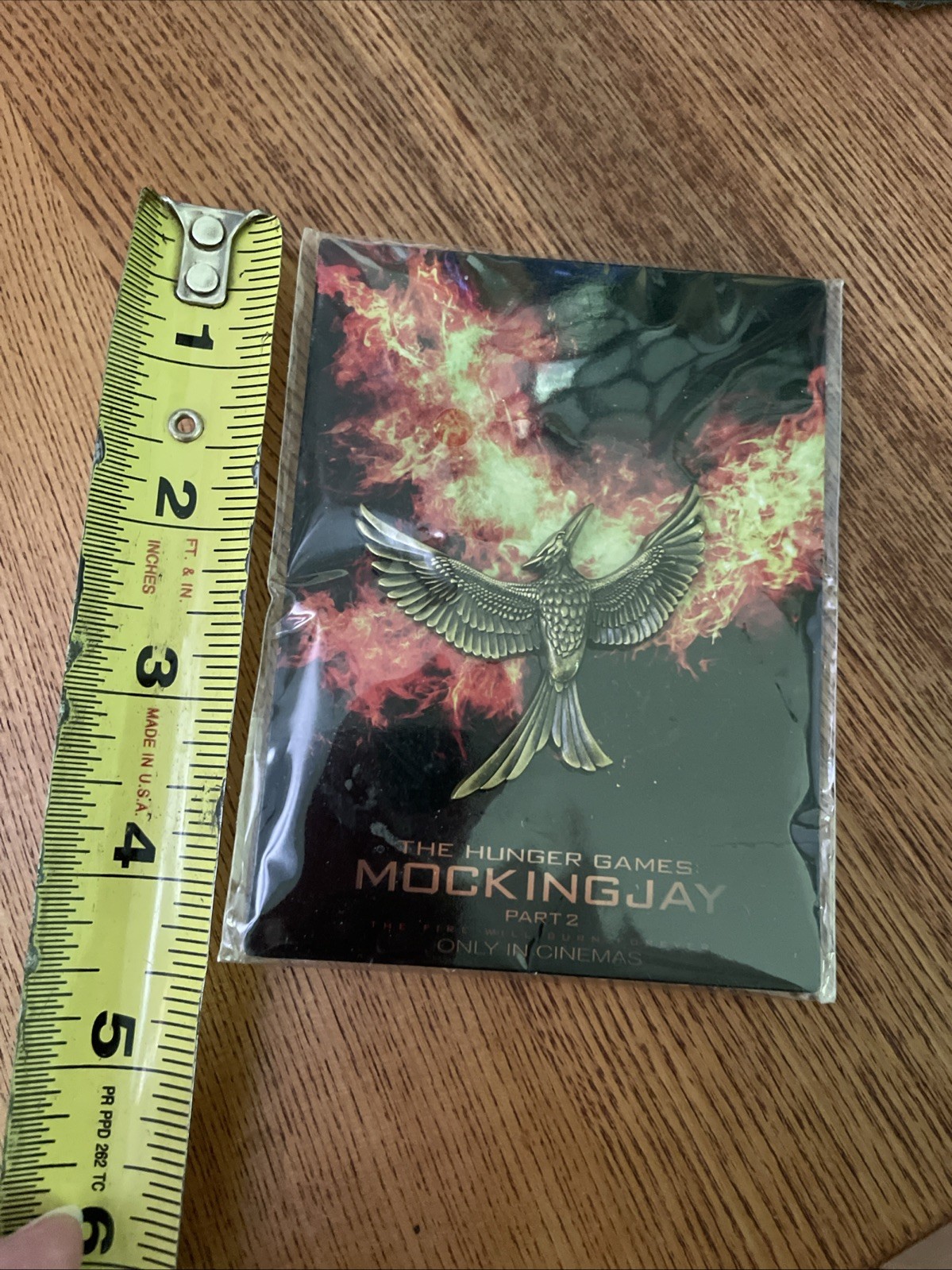 Mockingjay Pin Hunger Games Part 2 Bronze Finish Metal Movie Replica NIP 2015