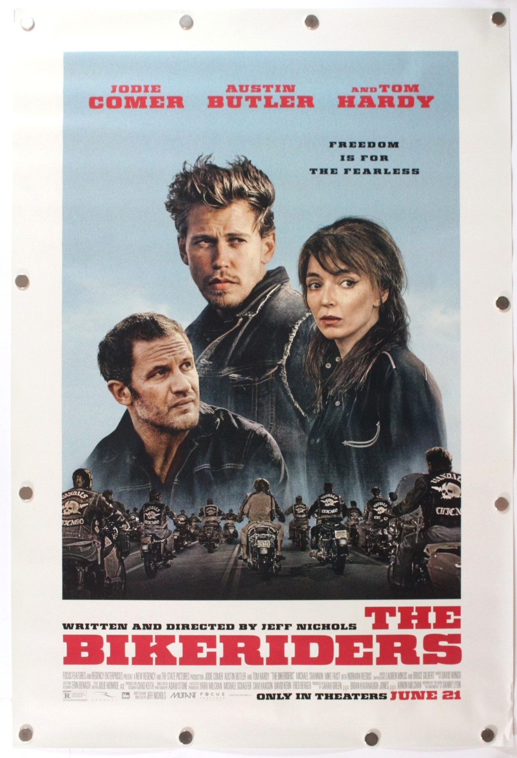 The Bikeriders 2023 Double Sided Original Movie Theater Poster 27″ x 40″