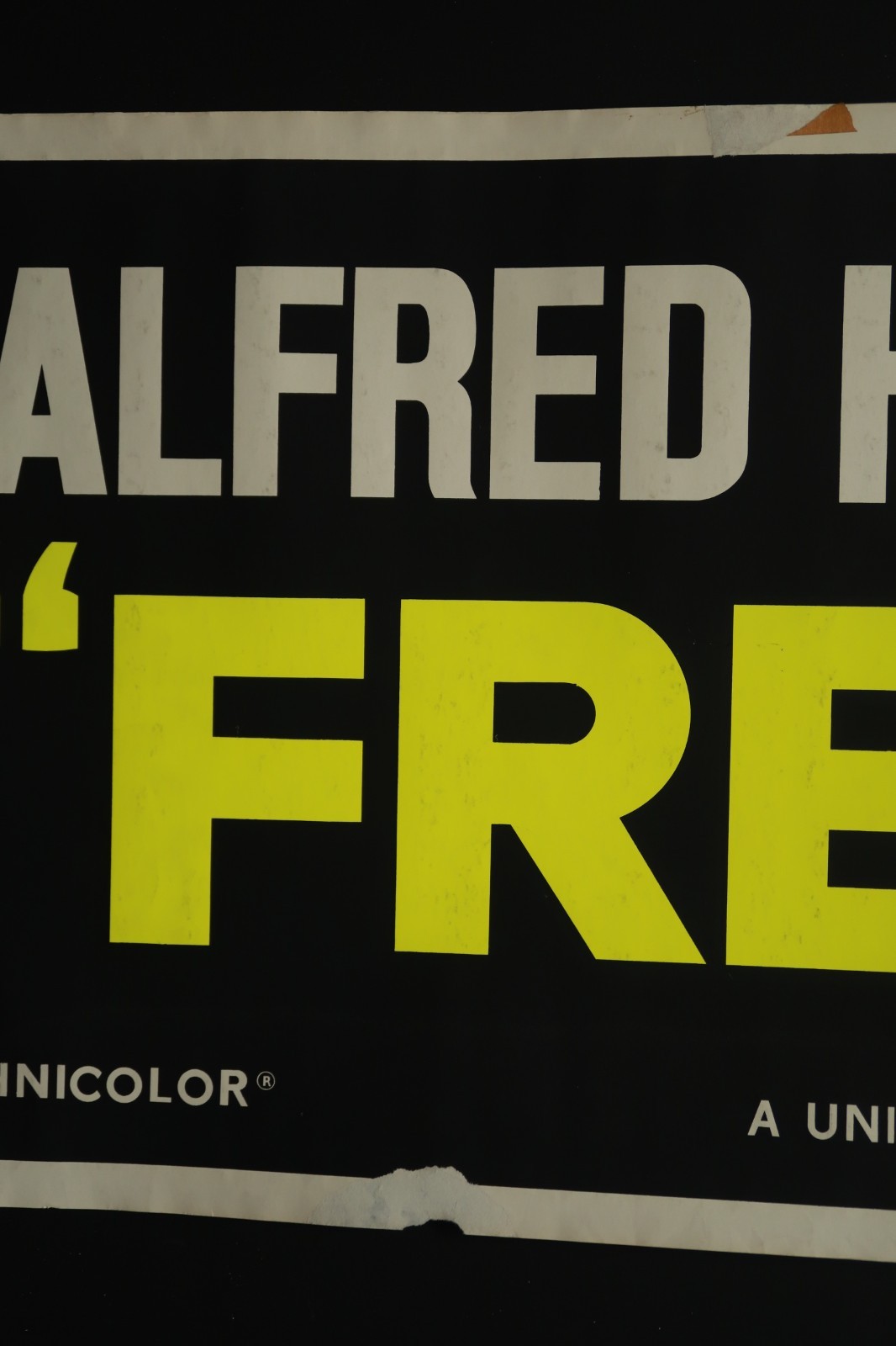 Frenzy Alfred Hitchcock Jon Finch 1972 Poster Banner 24×82 Blacklight NSS 72/196