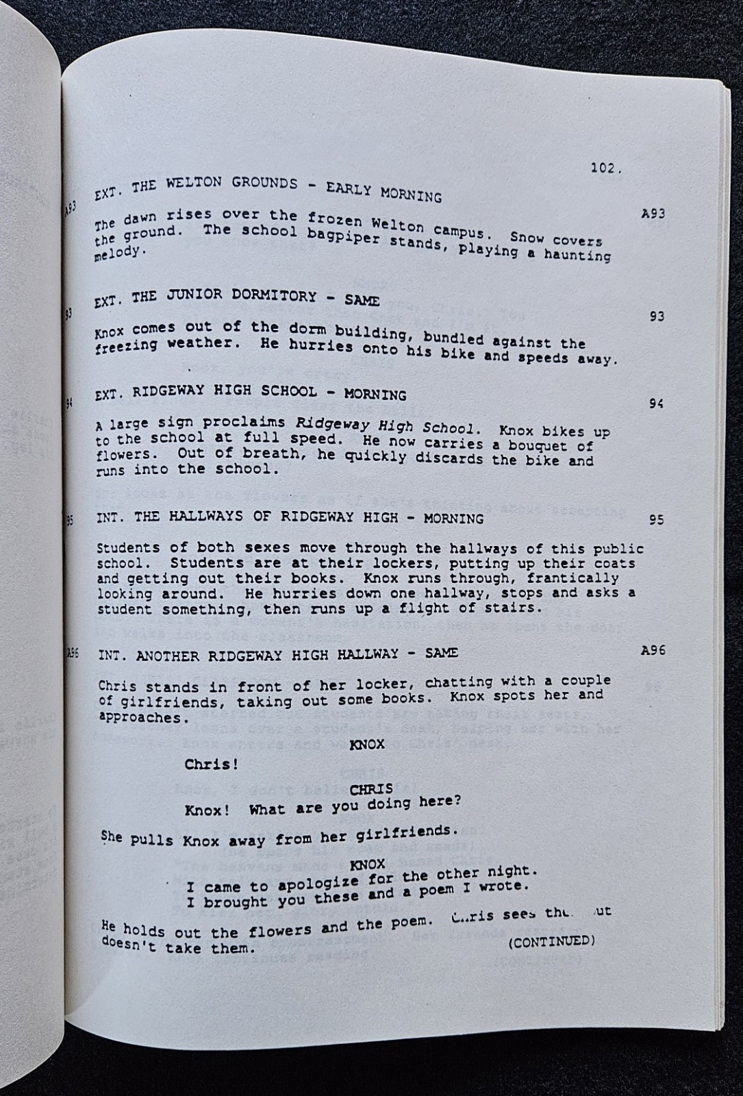 DEAD POETS SOCIETY Original 1988 Studio Film Script Revised Third Draft Schulman