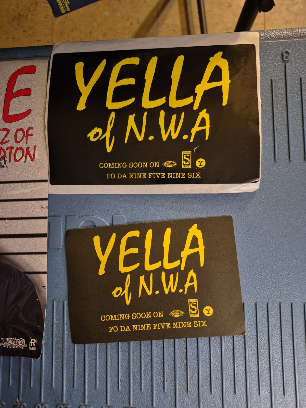 Eazy-E DJ Yella N.W.A Promo Sticker Lot Ruthless Records Rare 90s Hip Hop