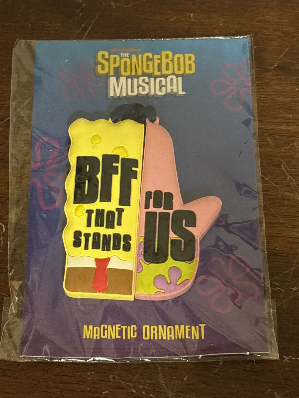 SPONGEBOB SQUAREPANTS Broadway Musical MAGNETIC ORNAMENT! BFF That Stands For Us