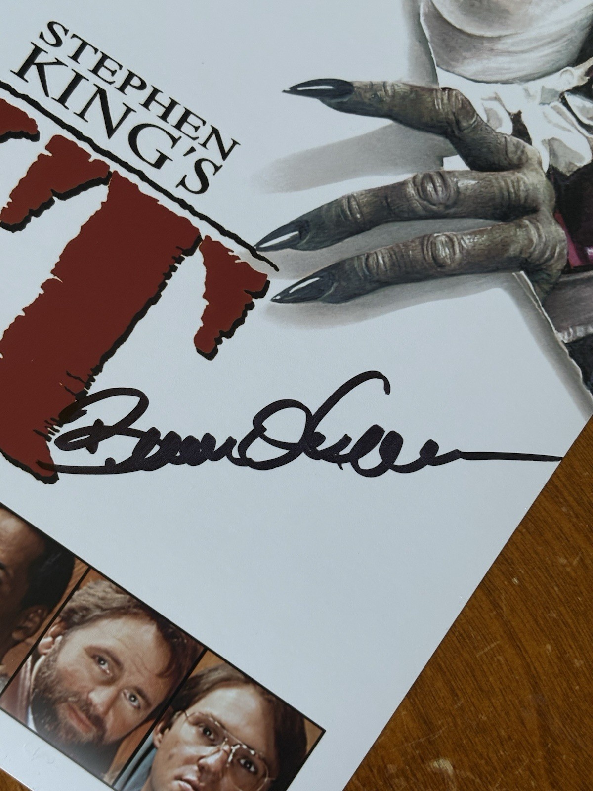 BRANDON CRANE Signed 8 x 10 STEPHEN KING PENNYWISE IT JSA Auto Autograph