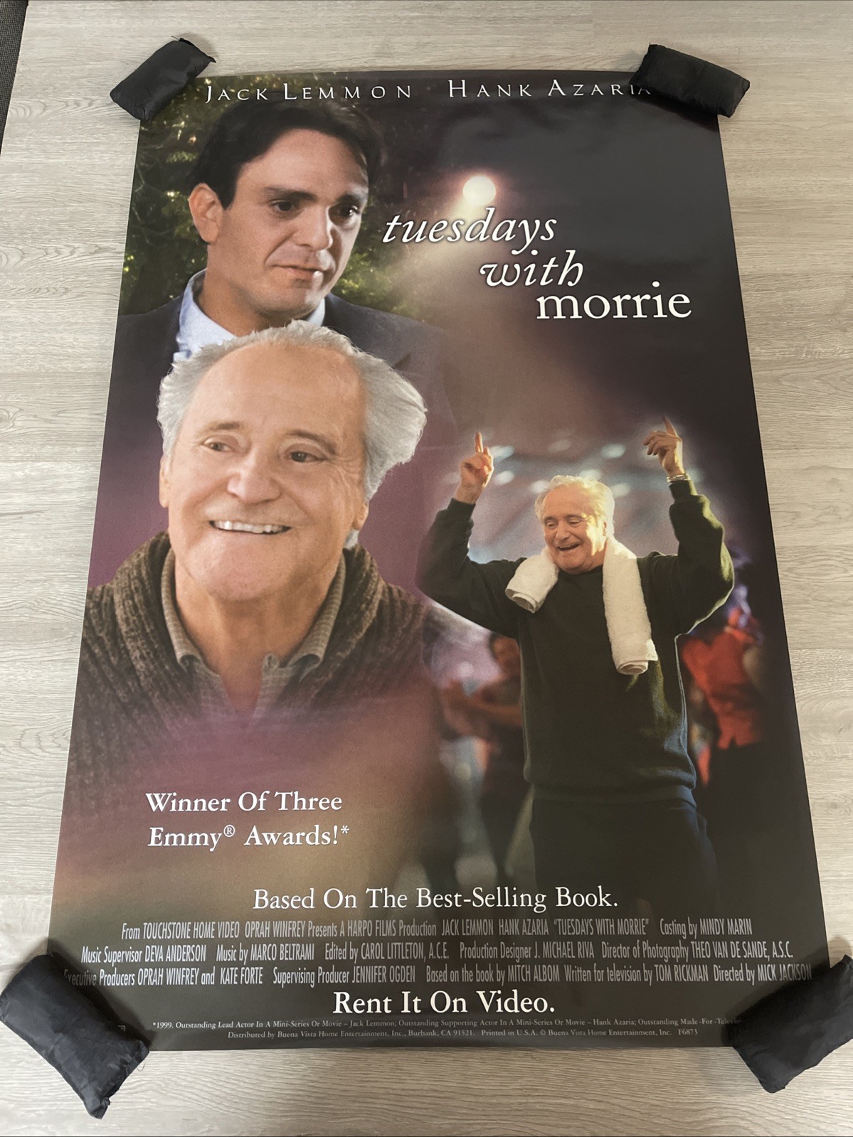 Tuesdays With Morrie Promotional Poster Touchstone Home Video 2001 26×40 CV
