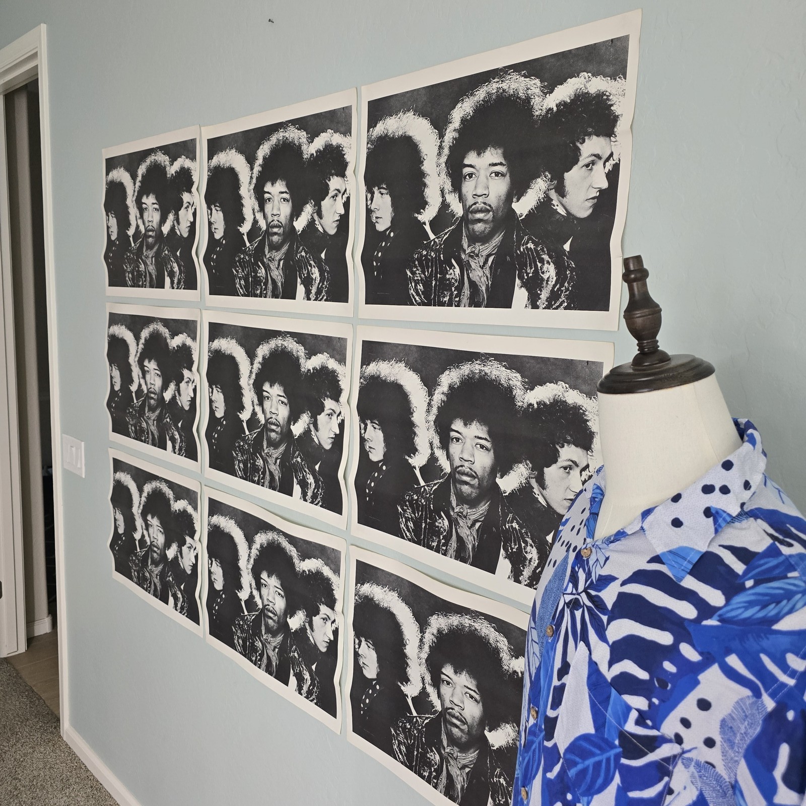 RARE Vintage Jimi Hendrix Experience Promo Poster Collage (9-Poster Set)