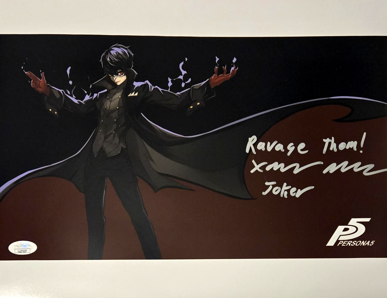 Xander Mobus Signed Photo Persona Joker Ren Video Game Autograph JSA COA 227