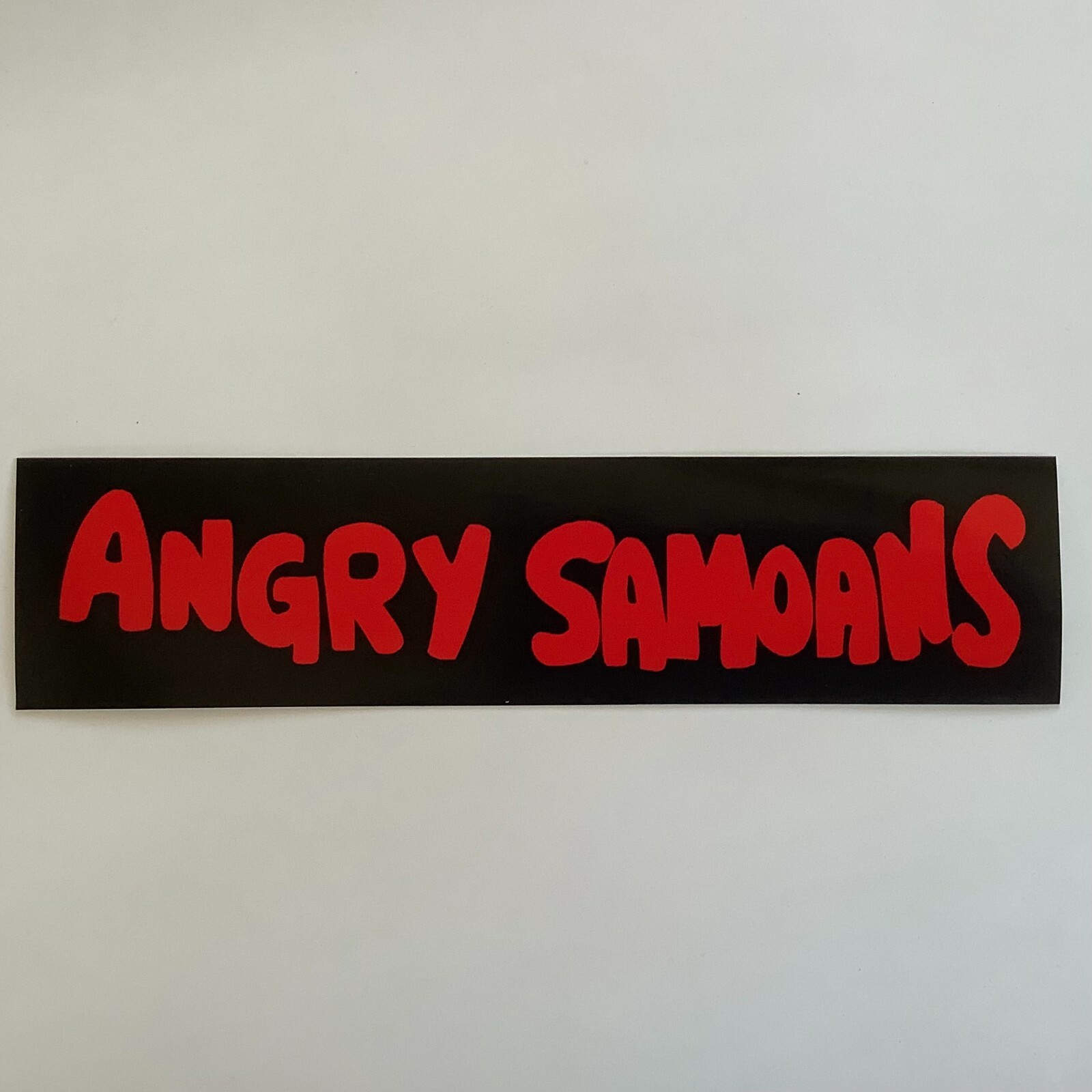Angry Samoans Sticker Vinyl Decal 9″ X 2″ Window Bumper (194)