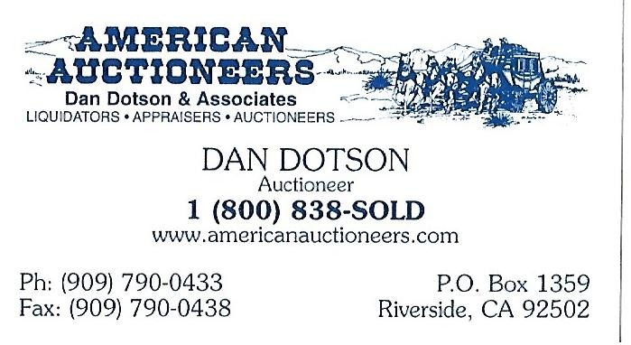 Dan Dotson signed business card Storage Wars Auctioneer TV Rare COA LOOK!
