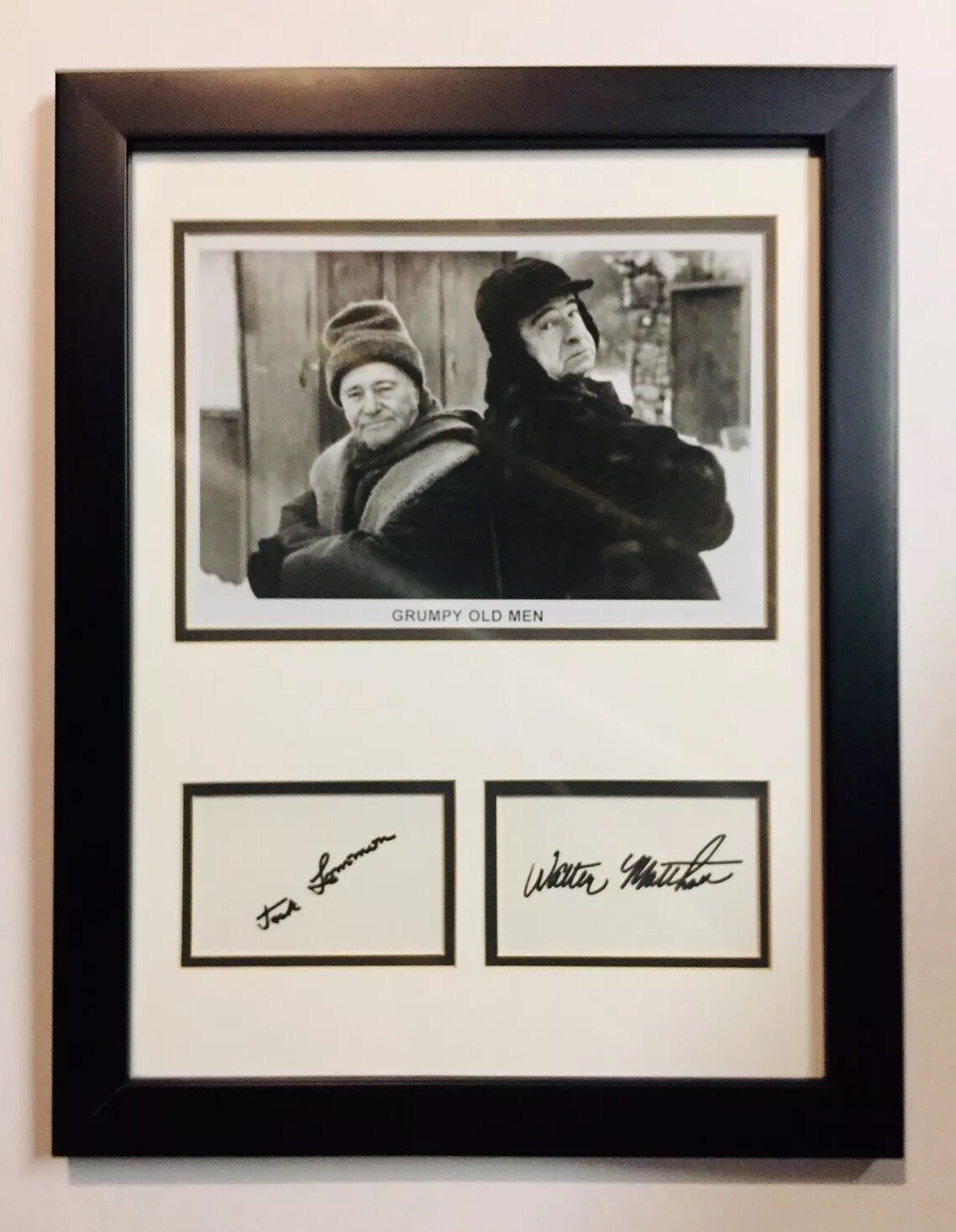 Jack Lemmon / Walter Matthau-Grumpy Old Men Signed Autograph (HOLLYWOOD LEGENDS)