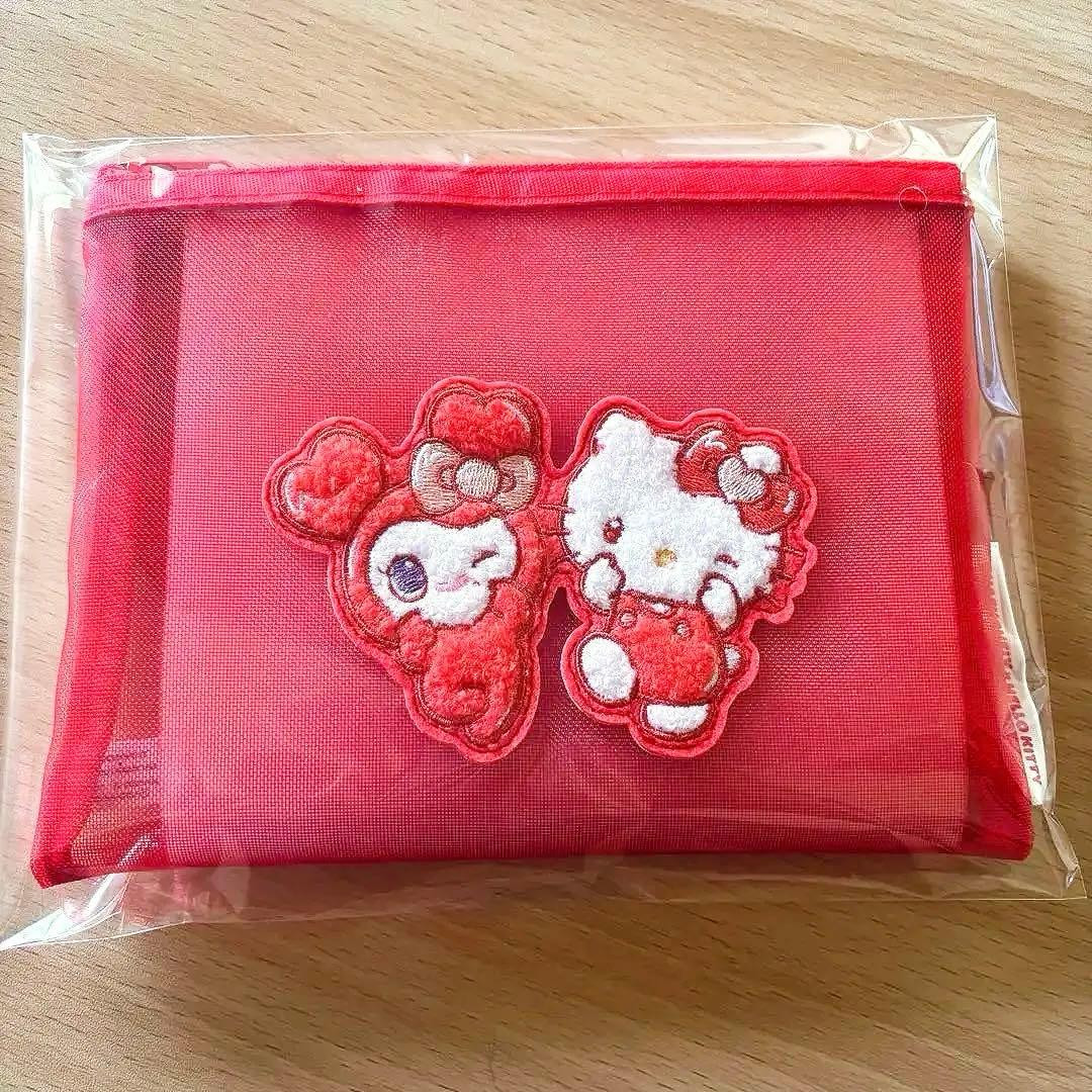 New Twice Sanrio Characters CHAENGVELY CHAEYOUNG Mesh Pouch From Limited Japan