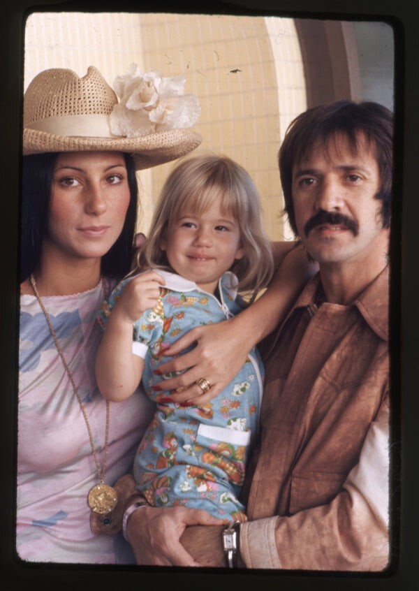 Cher Sonny Bono Chastity Vintage Family Portrait Original 35mm Transparency