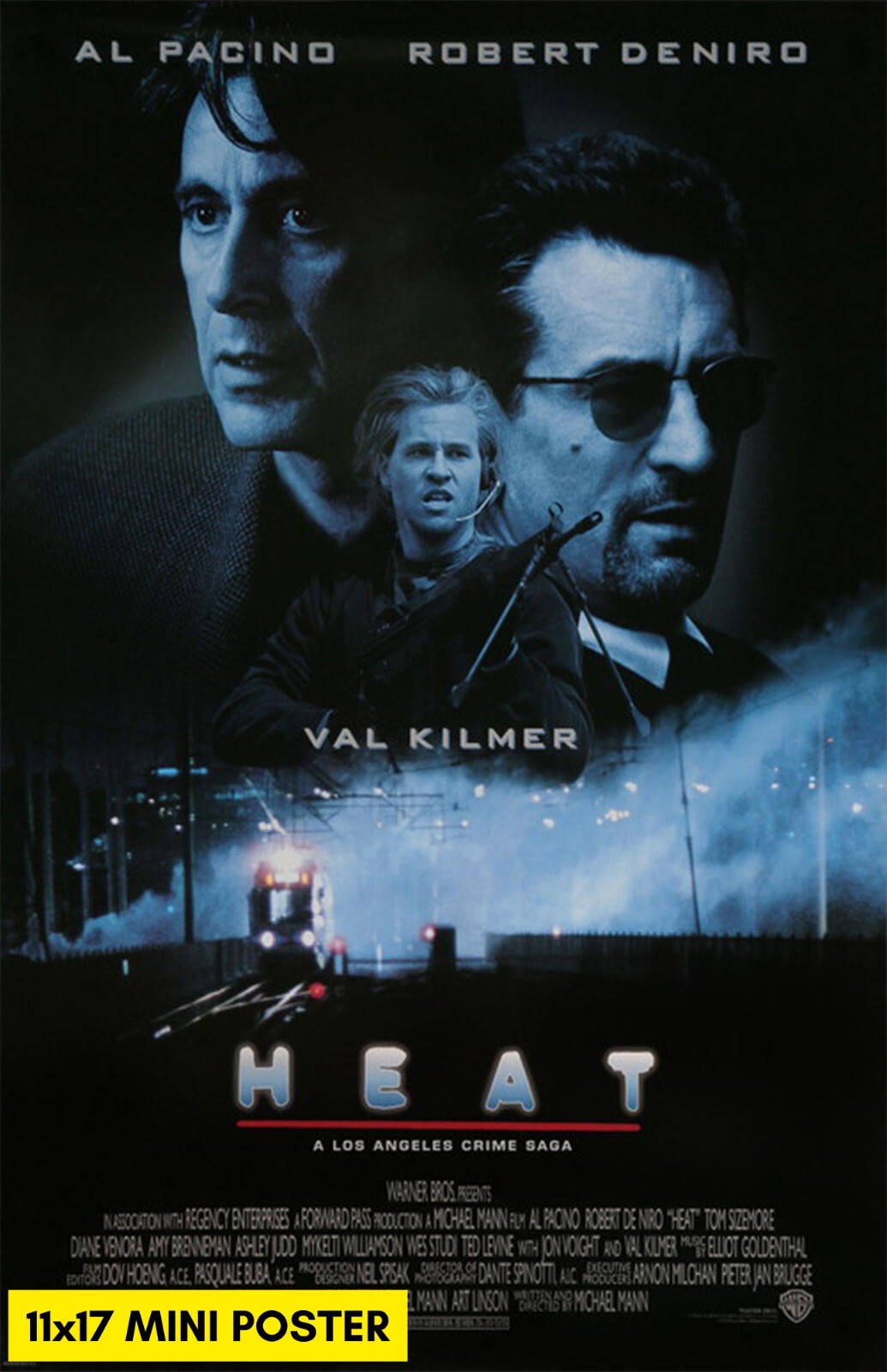 Heat (1995) Movie Poster 11×17 Heist