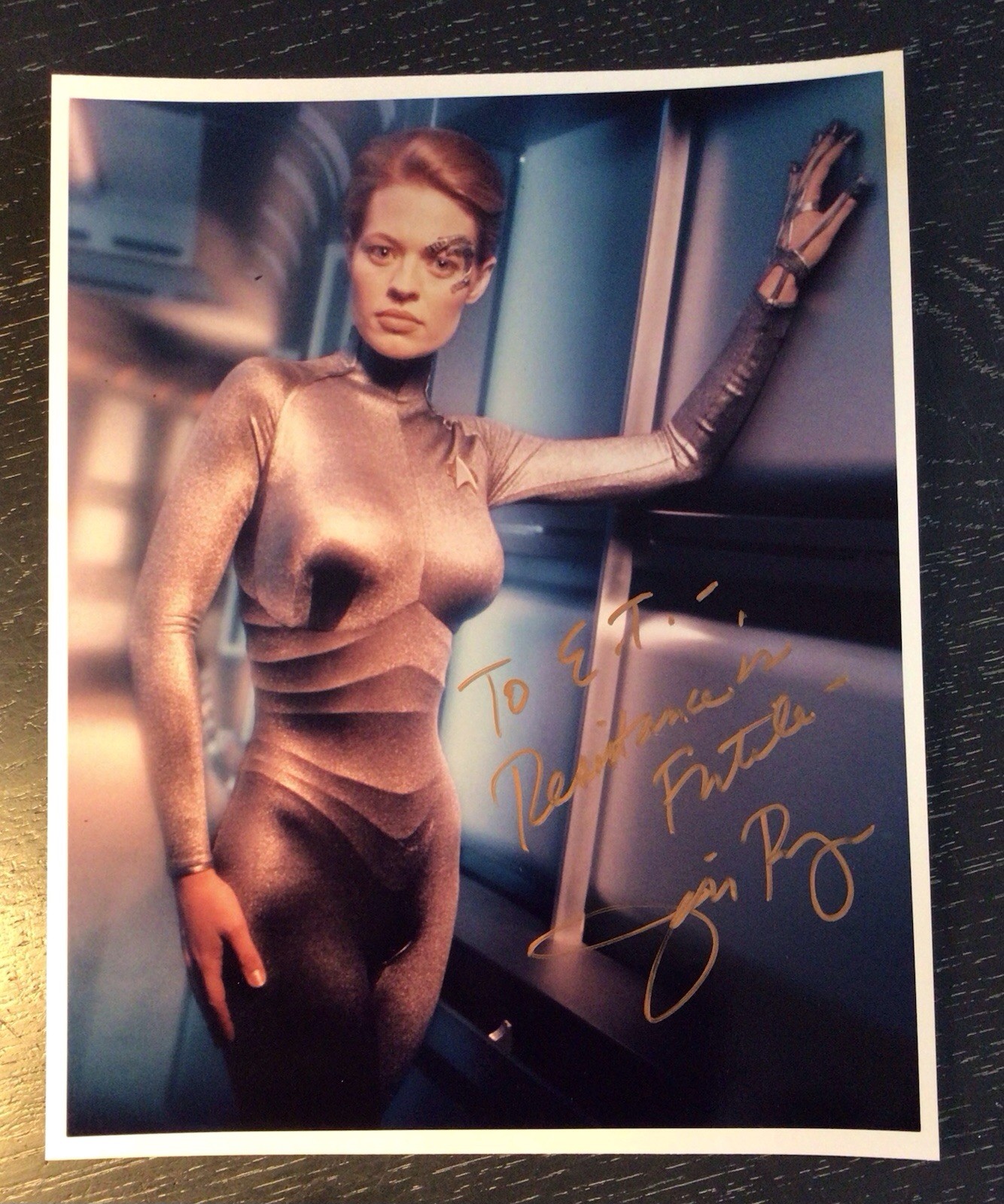 Jeri Ryan 8 X 10 Signed Star Trek Voyager Seven Of Nine Autographed Photograph