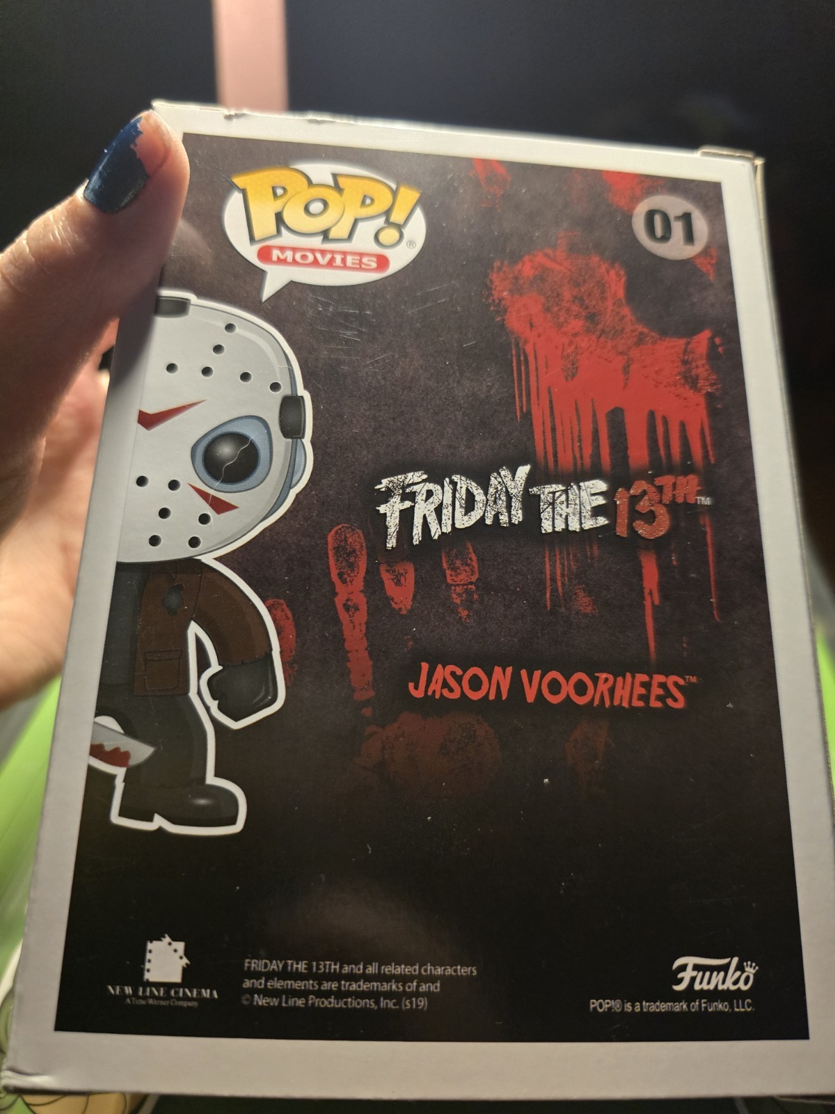 Kane Hodder autographed Jason Voorhees Funko Pop #01 Friday the 13th Beckett