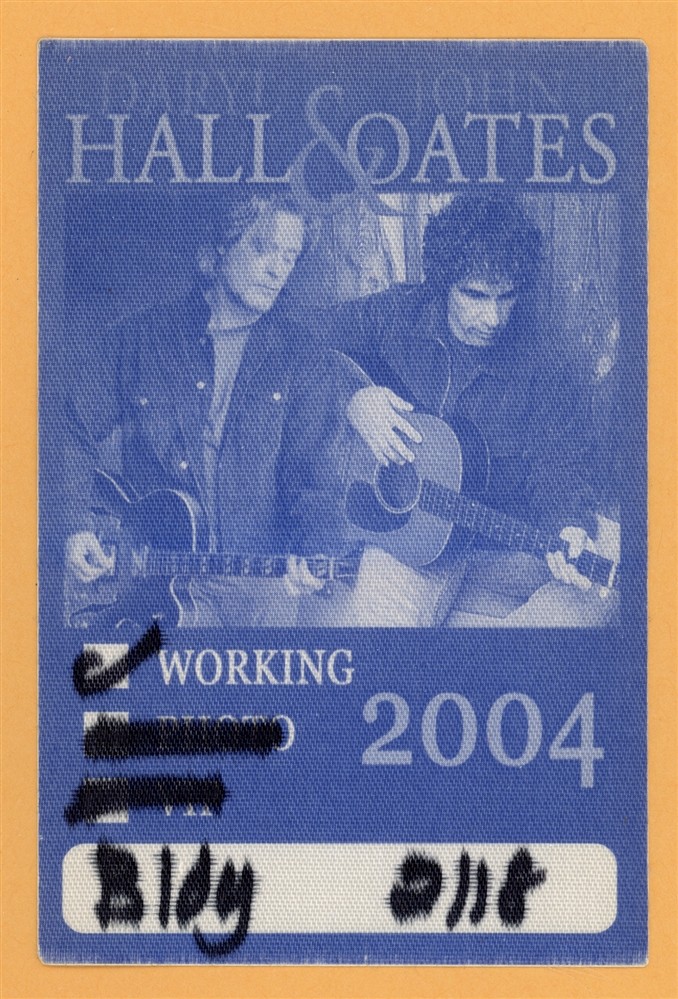 Hall & Oates 2004 Our Kind of Soul Concert Tour WORKING Backstage Pass