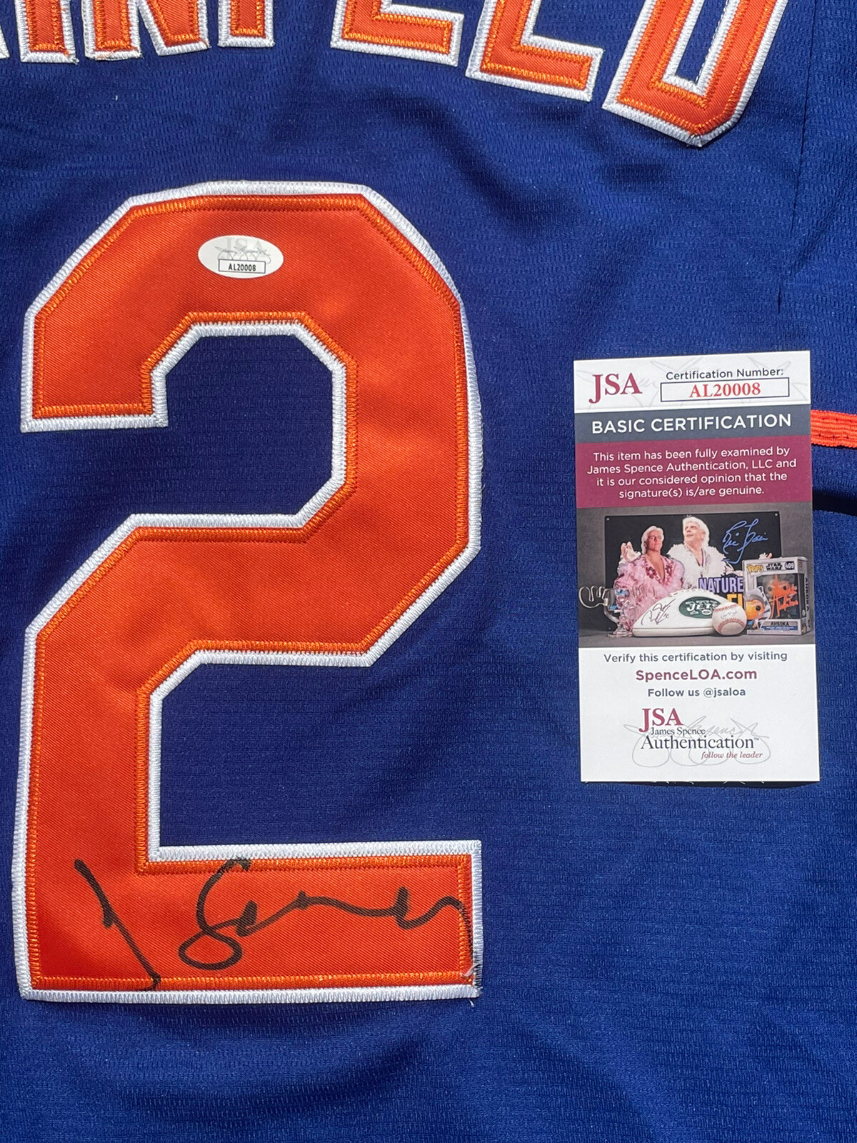 Jerry Seinfeld Signed Autographed New York Mets Jersey Legend Jsa Coa