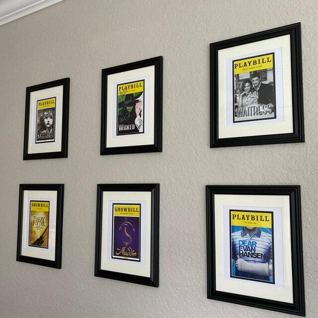 PictureFramingMatfor Playbill fits standard 8×10 picture mat choose color DOUBLE