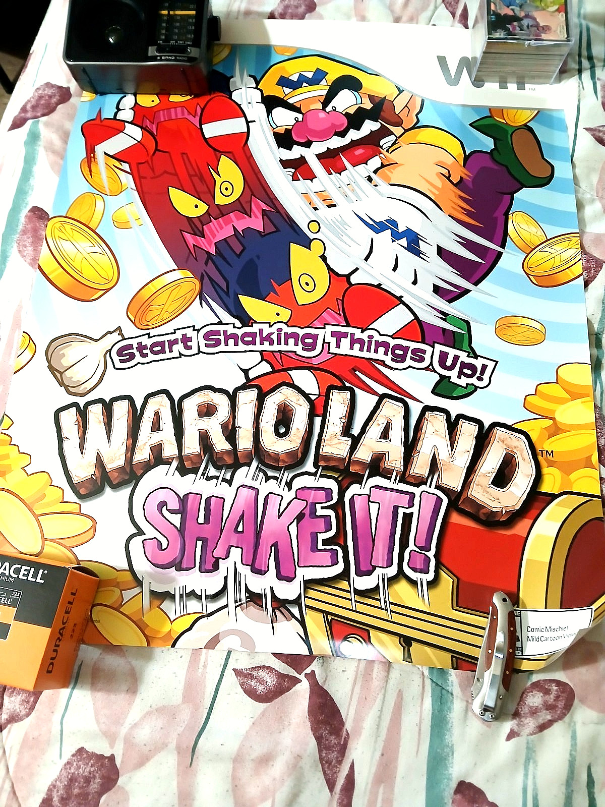 WARIO LAND/KIRBY Poster RARE Double Sided 28×22″ NEW WII,SD