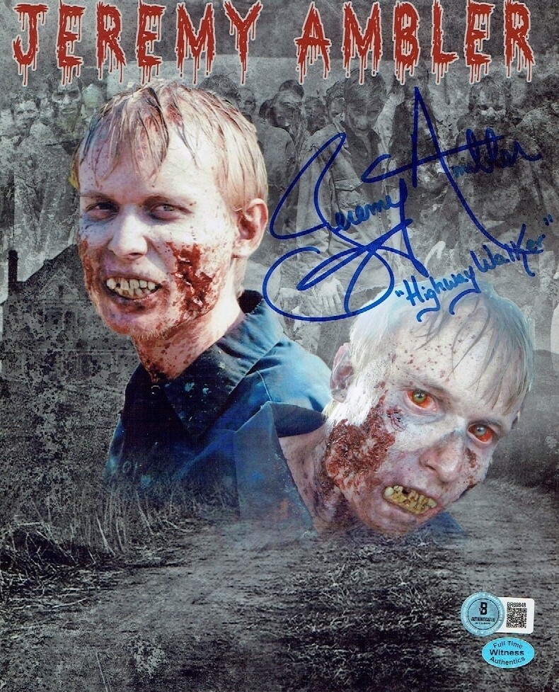 Jeremy Ambler Autographed Signed INSCR 8×10 Photo The Walking Dead Beckett