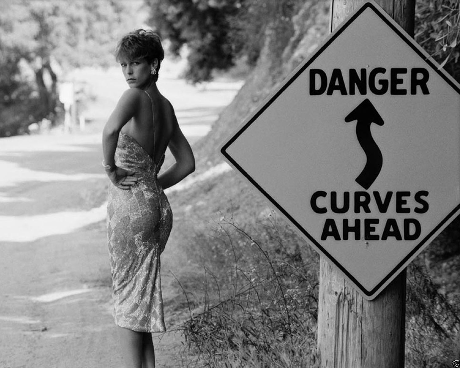 Jamie Lee Curtis Black & White 8×10 Picture Celebrity Print