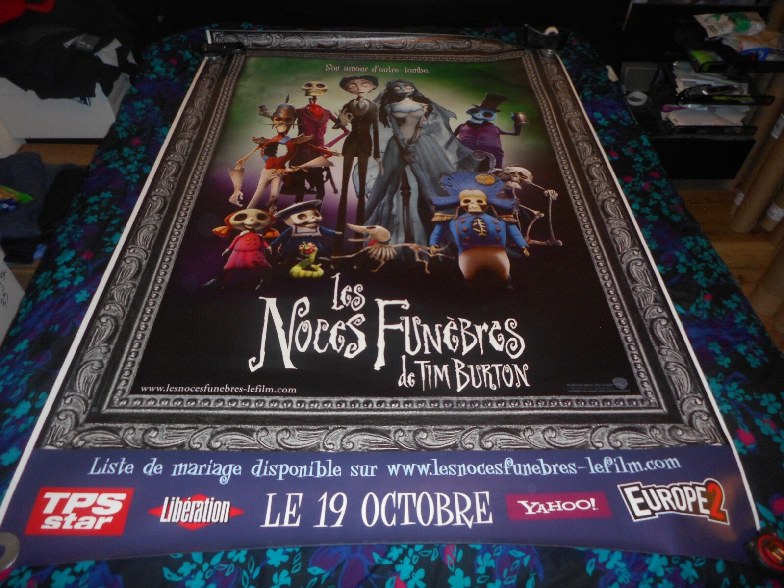 THE CORPSE BRIDE – ORIGINAL DS HUGE FRENCH 1P POSTER #1 – BURTON/DEPP/CARTER
