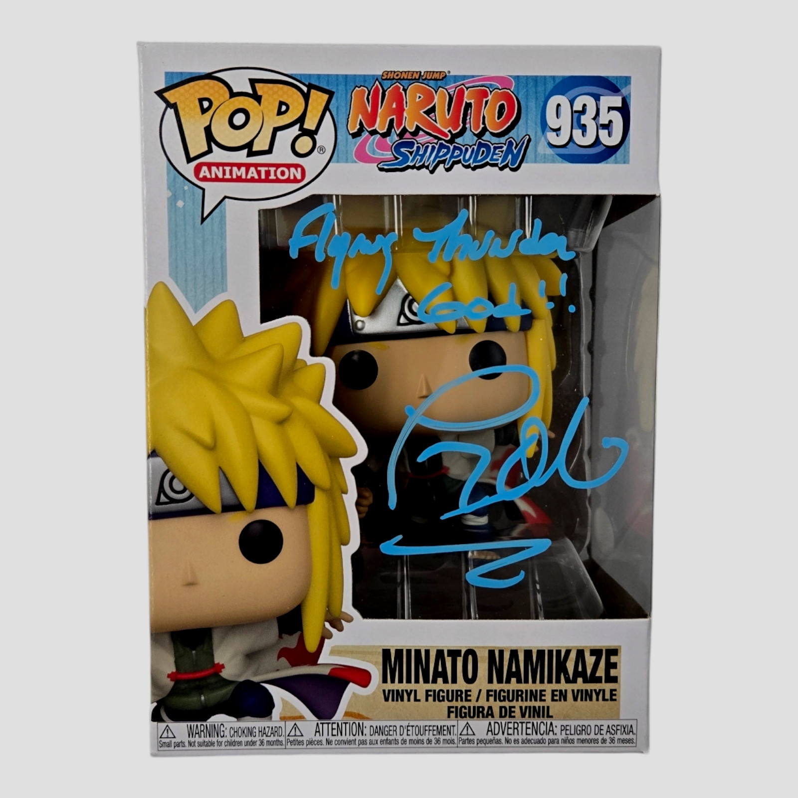 Minato Namikaze Autograph Funko Naruto Tony Oliver Signed Pop 935 JSA COA 241