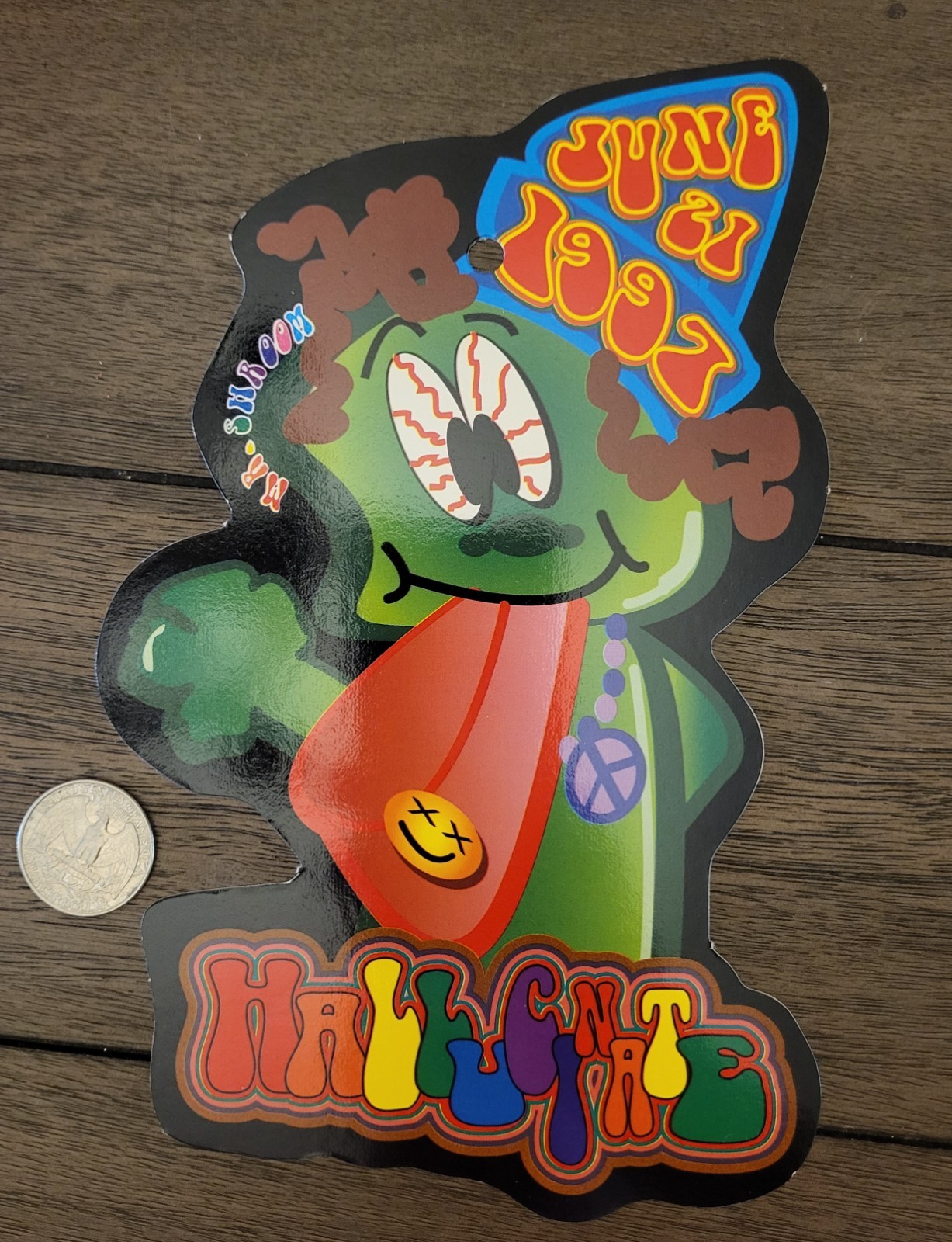 Rave Flyer 1997 Die Cut Los Angeles