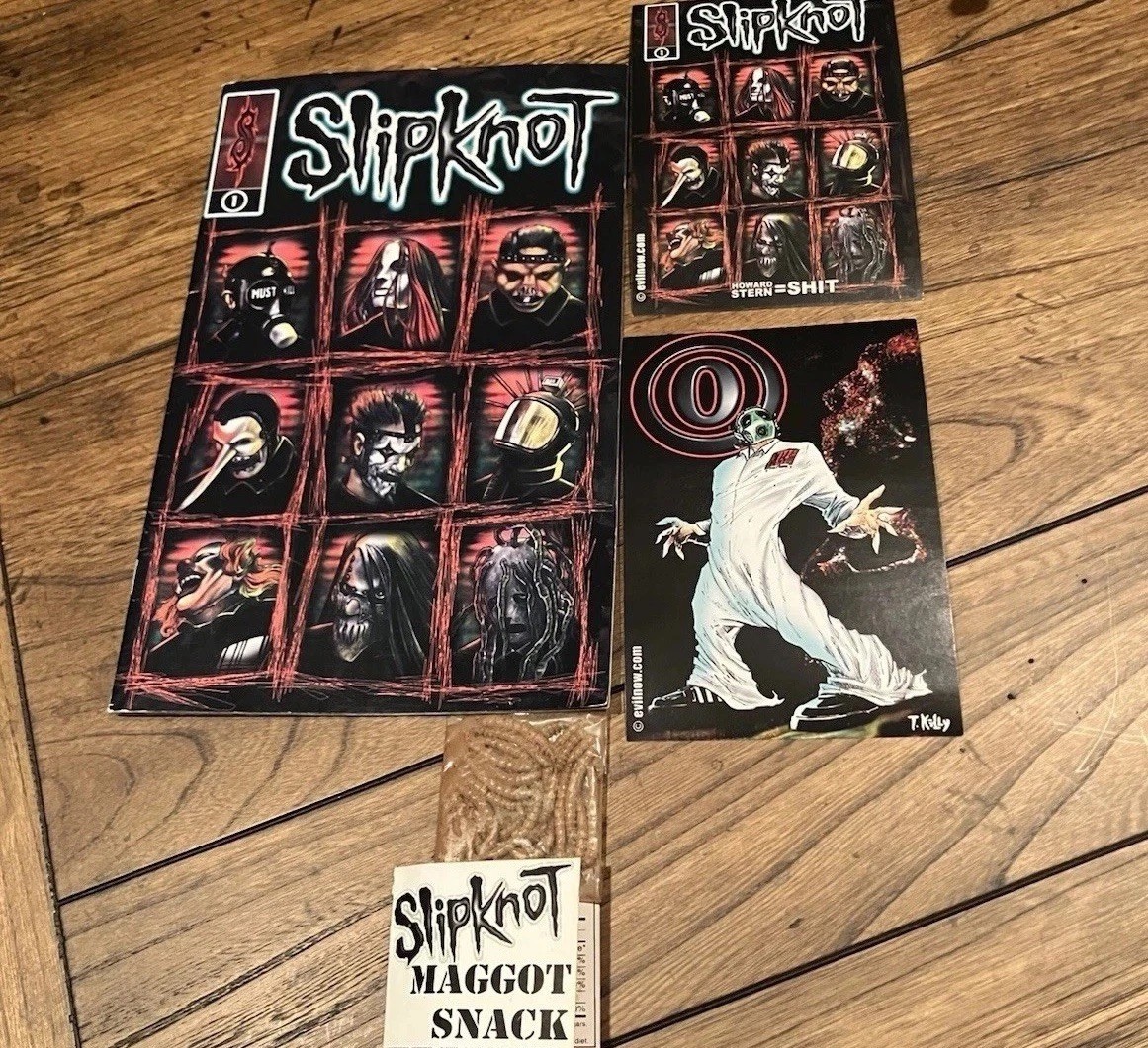 RARE Slipknot Comic Book #1 + Maggot Snack (2000) Vintage S/T Album Era Promo