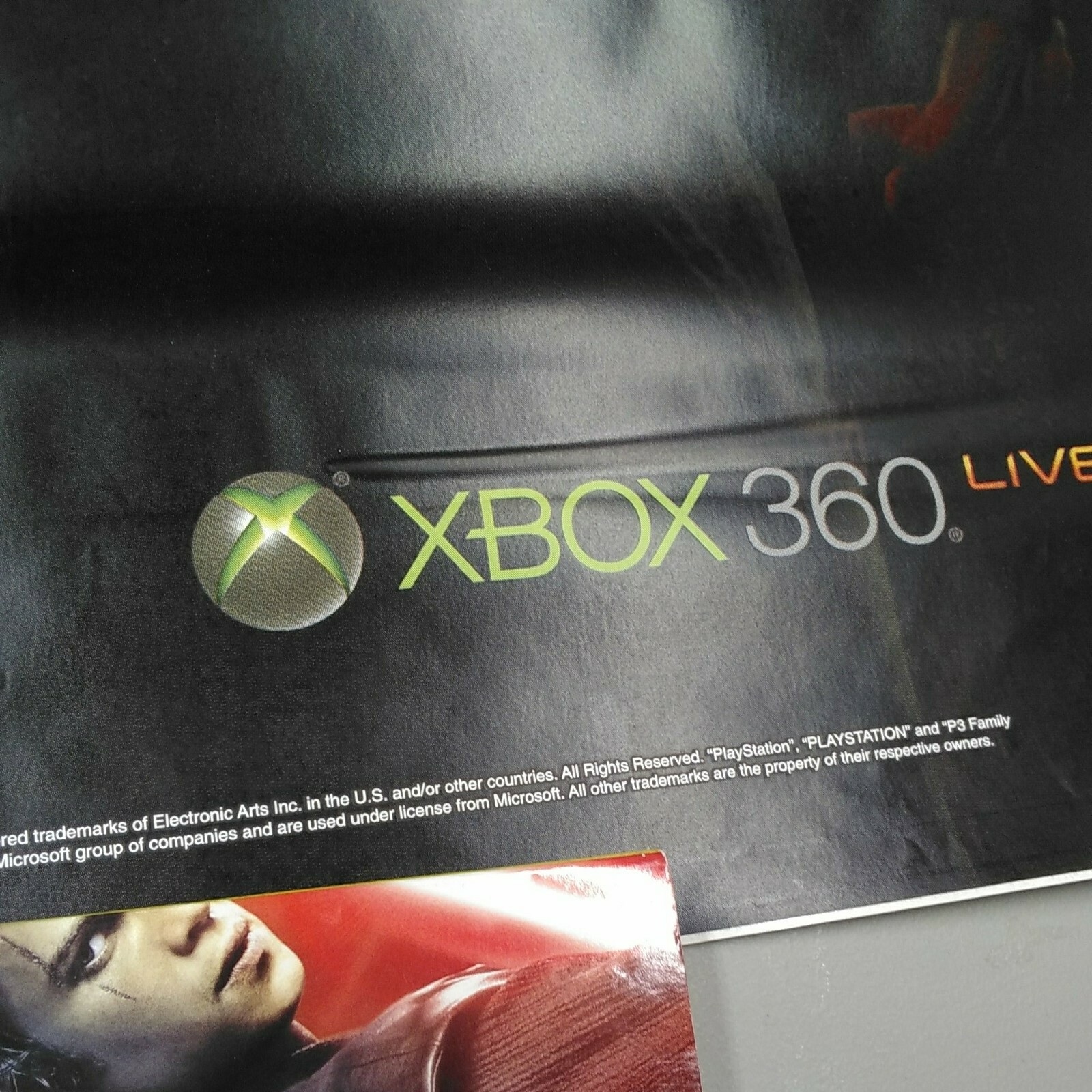 OriginalMercenaries 2 World in Flames Xbox 360 Large Vinyl Promo Sticker 55.5×38