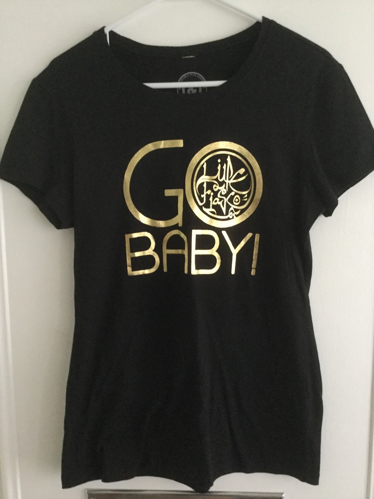 Women’s NEW LUPE FIASCO! THE COOL GO BABY BABY Women’s/Juniors XL Black Gold