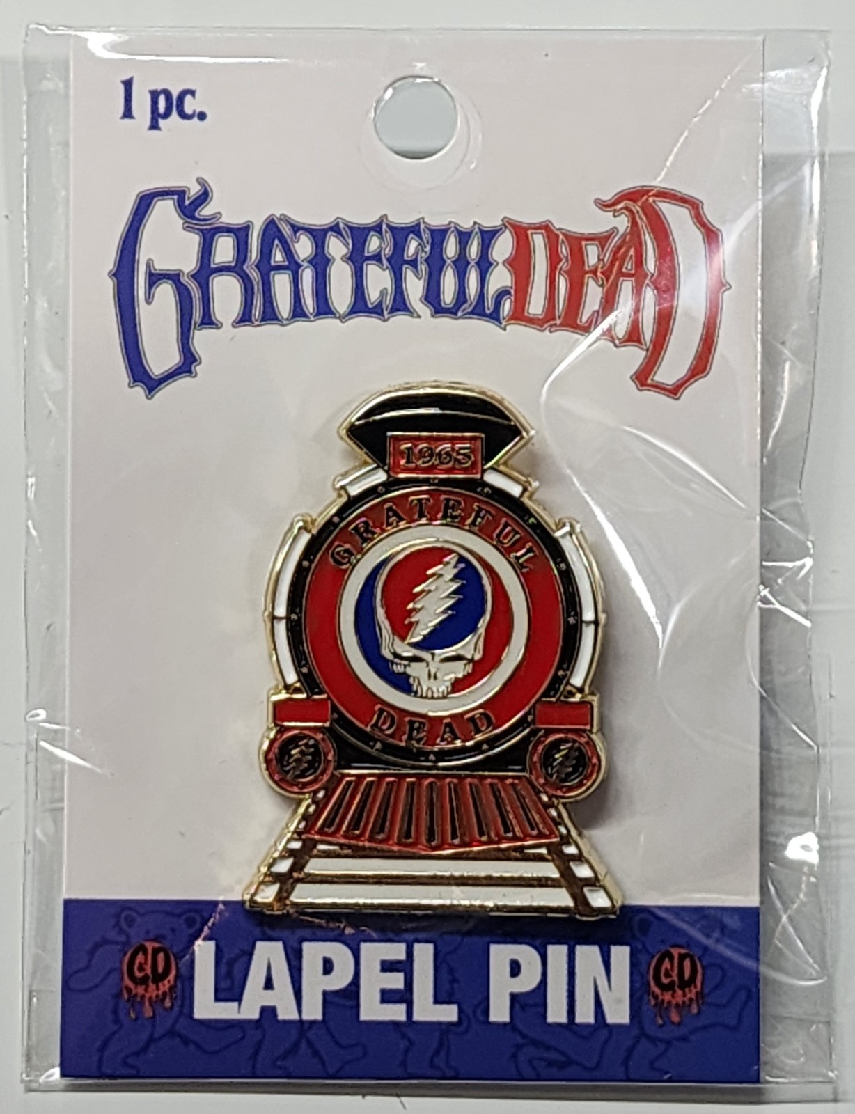 Grateful Dead Enamel Lapel Pin LAP-0180 Train Badge