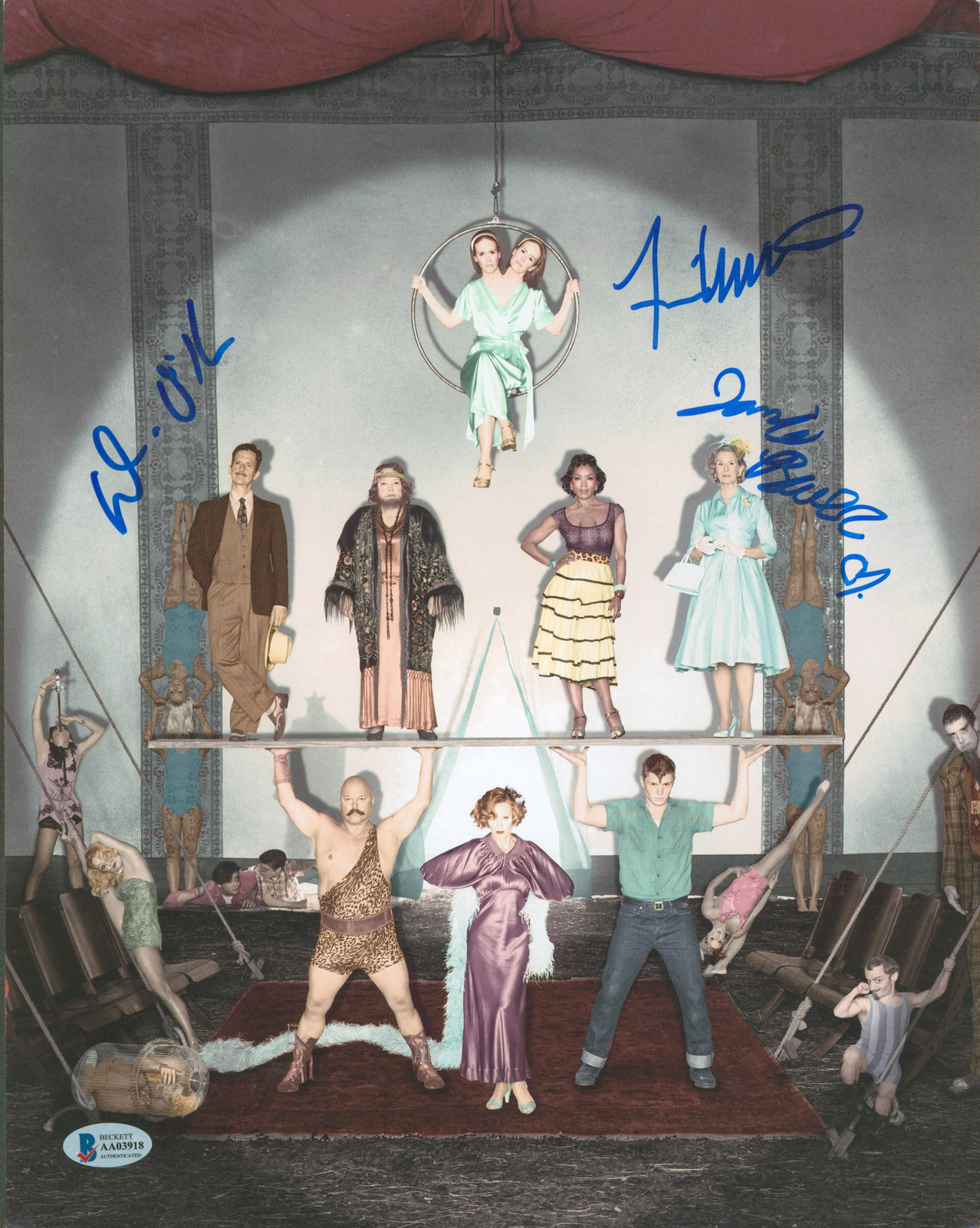 AHS Hotel (3) O’Hare, Wittrock & Brewer Signed 11×14 Photo BAS #AA03918