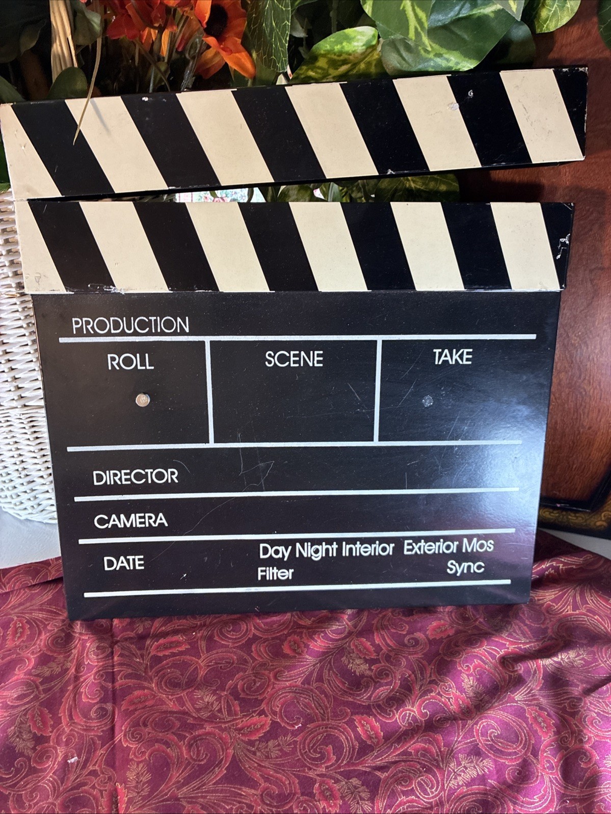 Metal Movie Clapperboard Movie Hollywood Movie Clapper Board Wall Mounted