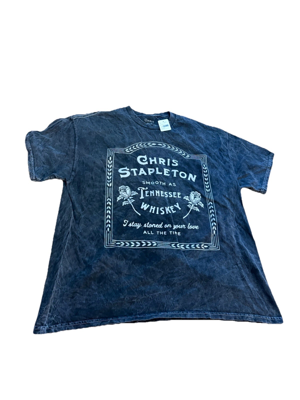 Chris Stapleton Smooth As Tennessee Whiskey Concert T Shirt Size X-Large