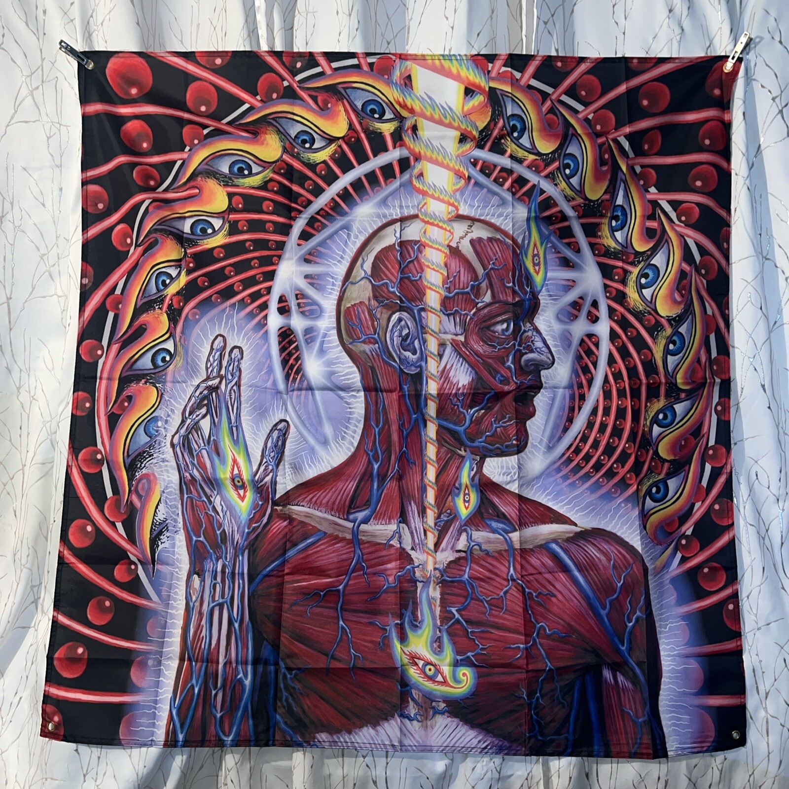 TOOL Lateralus BANNER 3×3 ft VIBRANT FABRIC ALBUM COVER ( ALEX GREY)