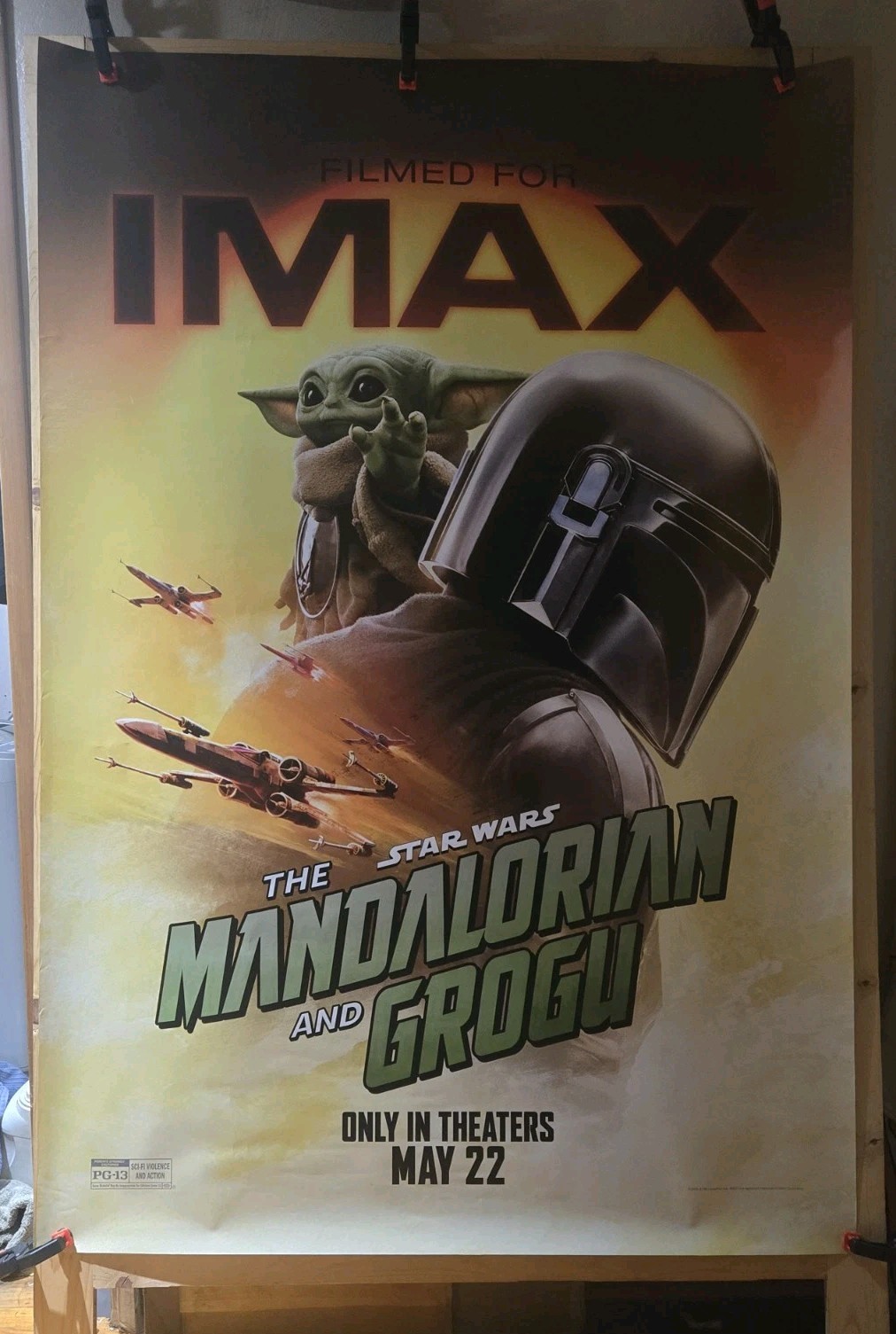 Mandalorian and Gogru Movie (2026) 4×6 IMAX Bus Shelter Poster aka 48×70