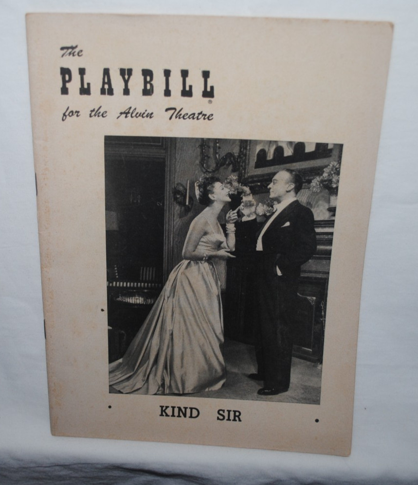 1953 Playbill program, KIND SIR, Mary Martin, Charles Boyer