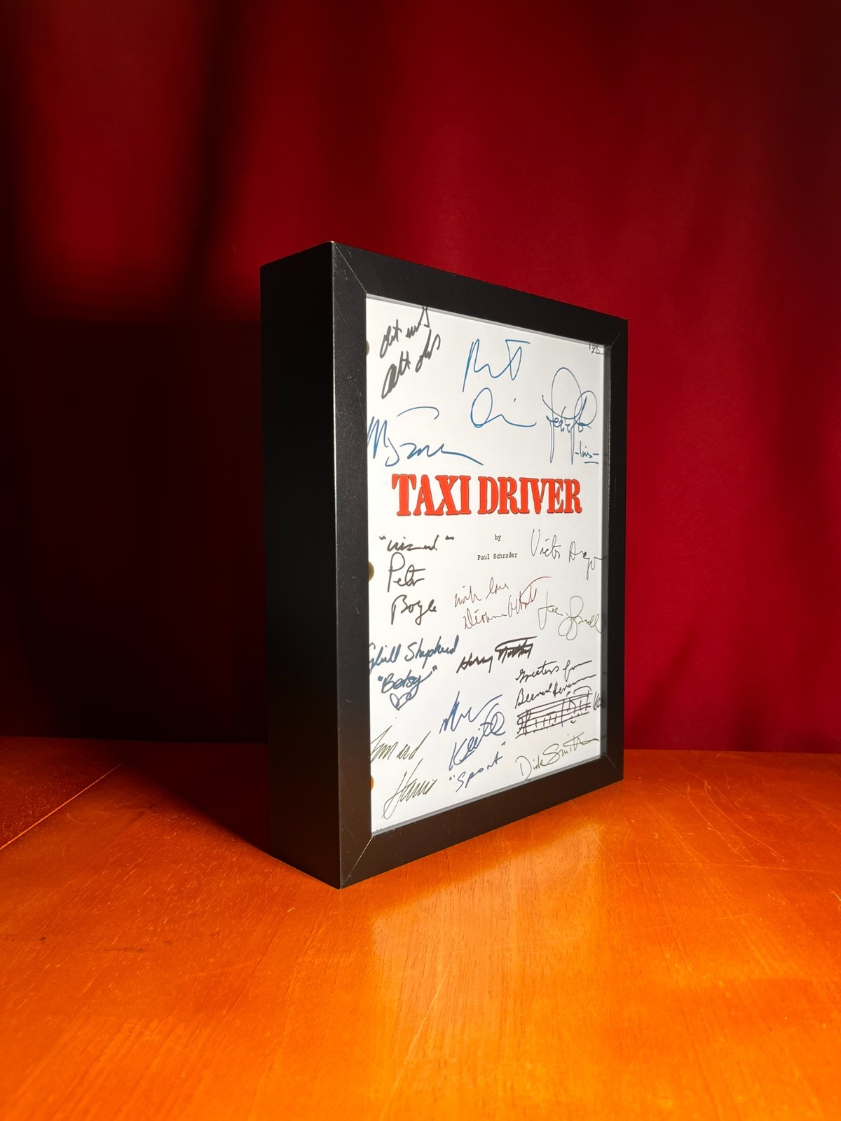 Taxi Driver Script Signed- Autograph Reprints- Robert De Niro- New York- Cover 3