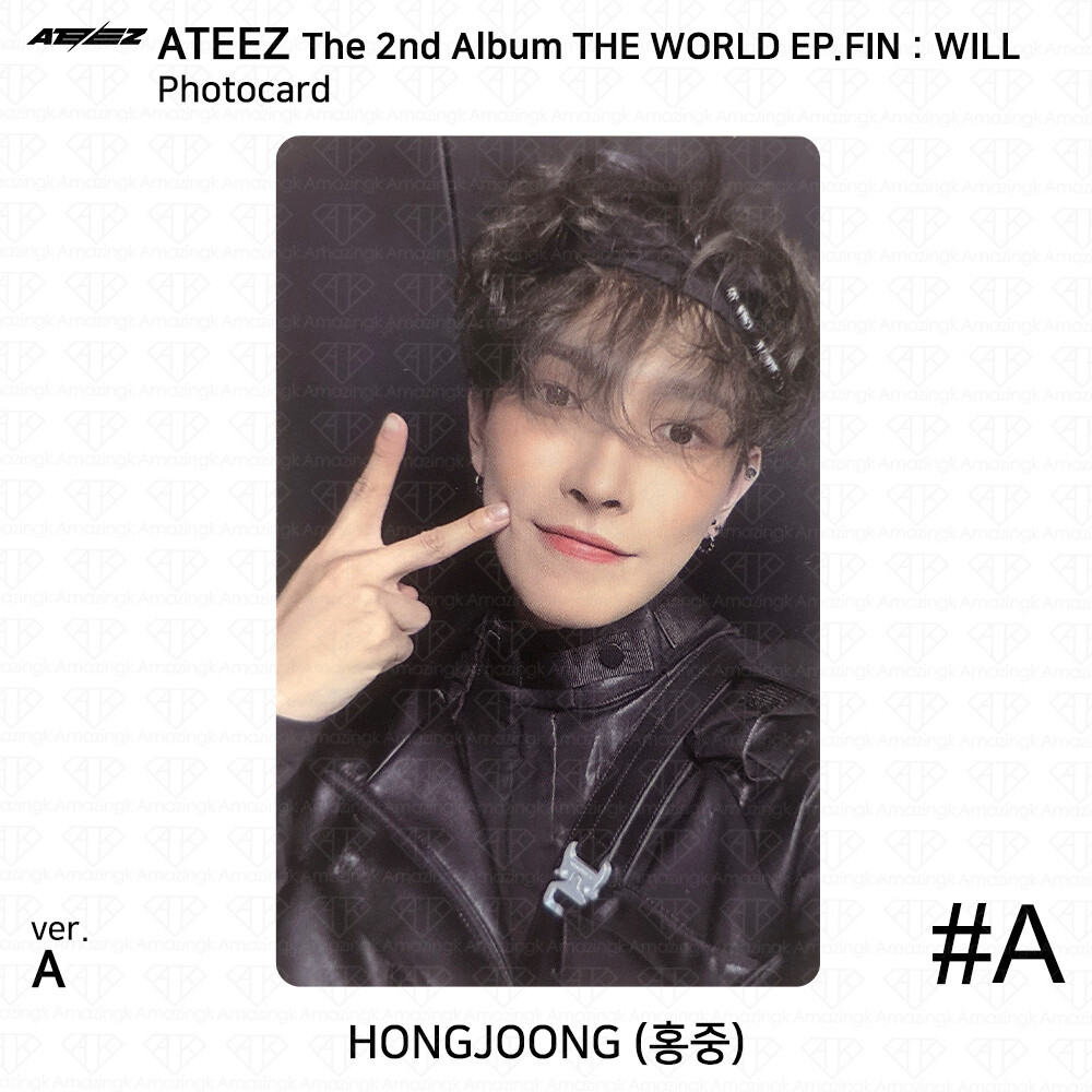 ATEEZ The 2nd Album WORLD EP.FIN WILL Photocard Postcard Sticker KPOP K-POP