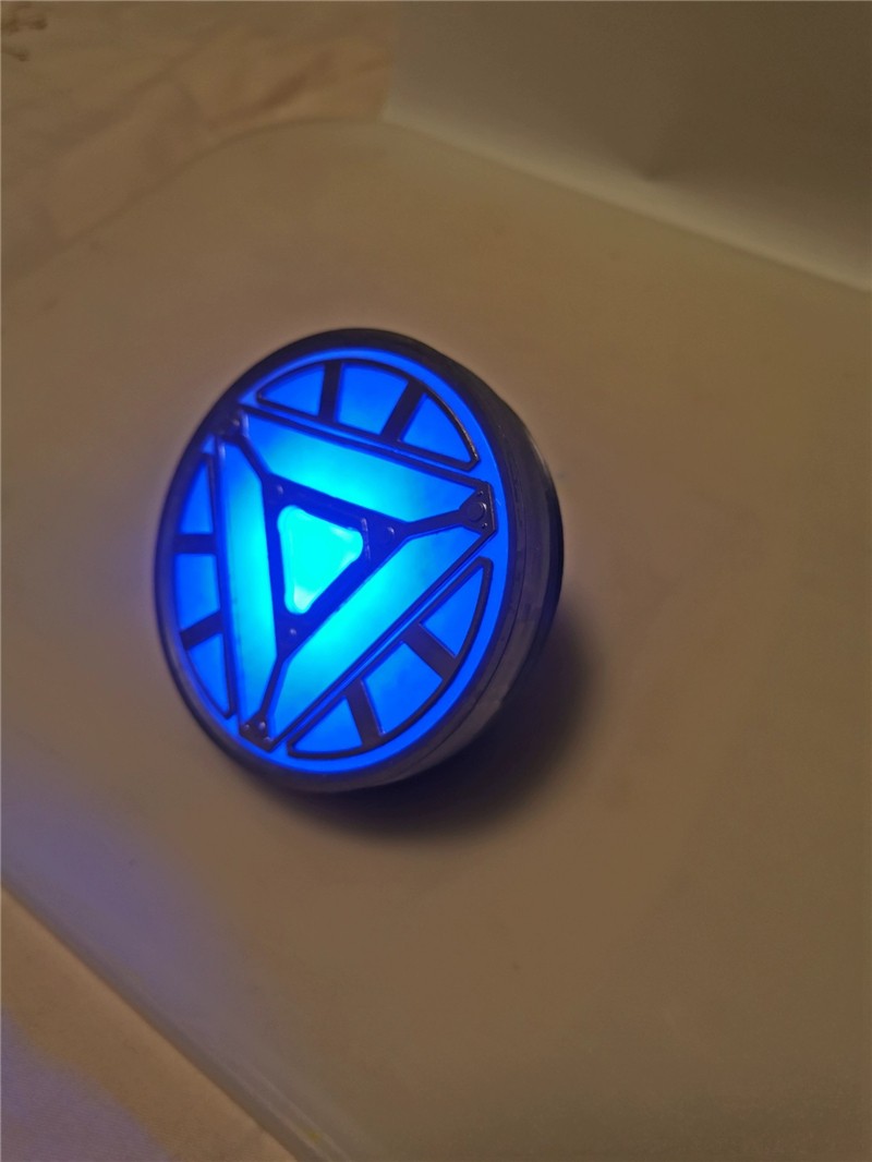 Wearable MK6 Iron Man Arc Reactor Mark 6 LED Tony Chest Light Touch Switch